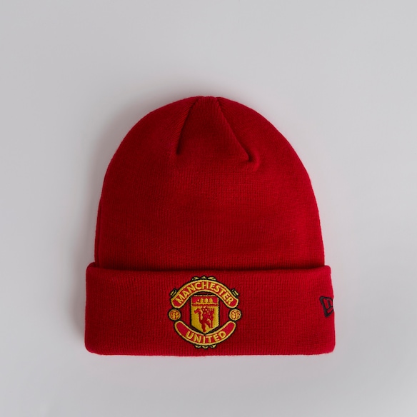 Manchester United x New Era Core Cuff Beanie Red Red