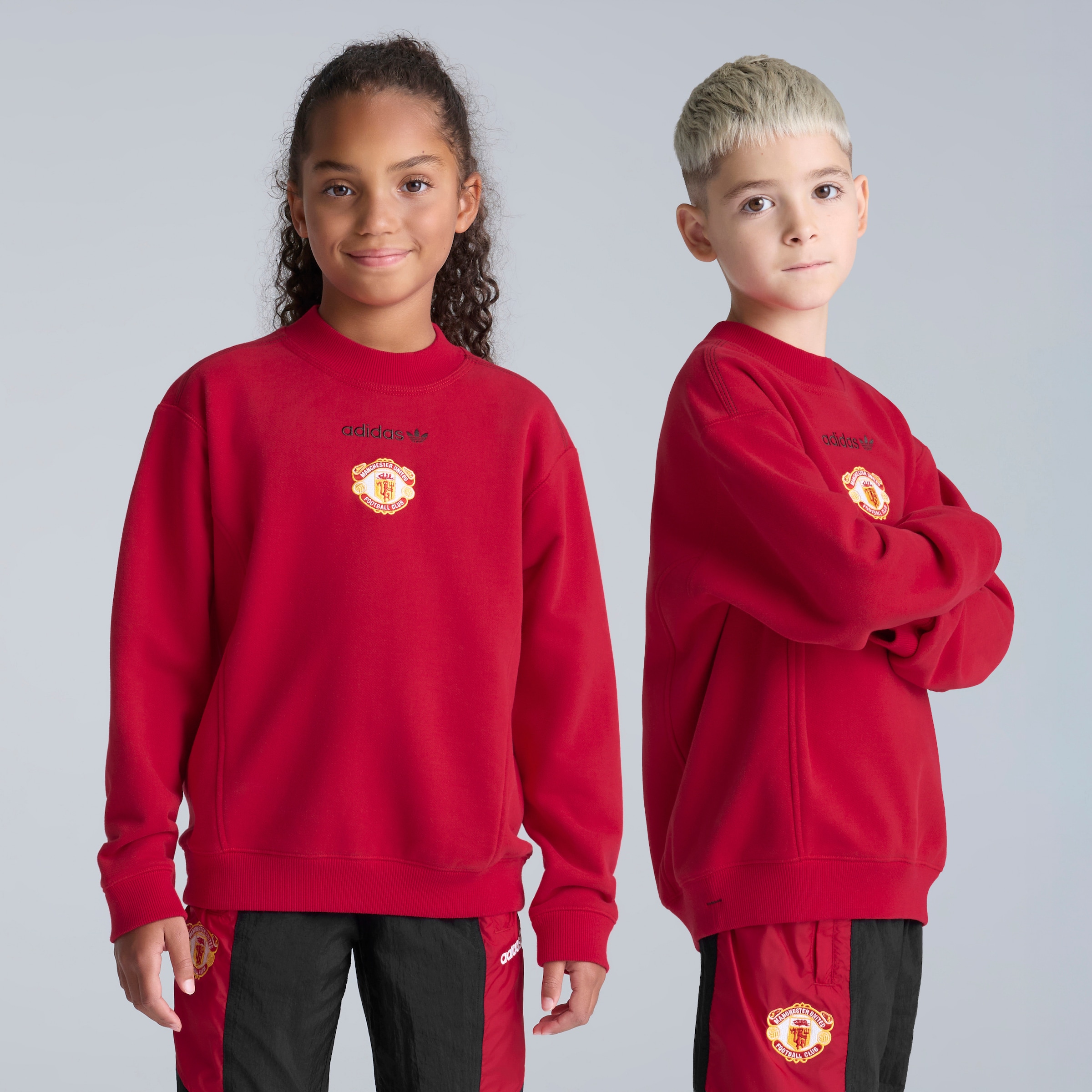 Manchester United x adidas Kids EQT Sweatshirt Red Red