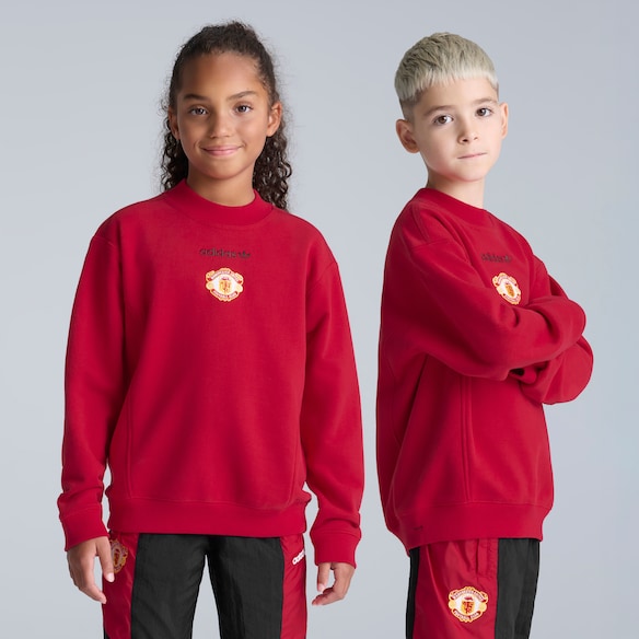 Manchester United x adidas Kids EQT Sweatshirt Red Red