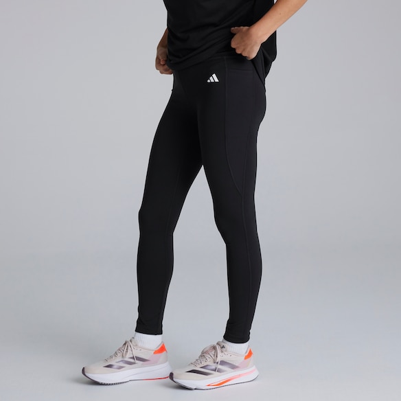 Manchester United x adidas Womens Optime Essentials Full Length Leggings Black Black