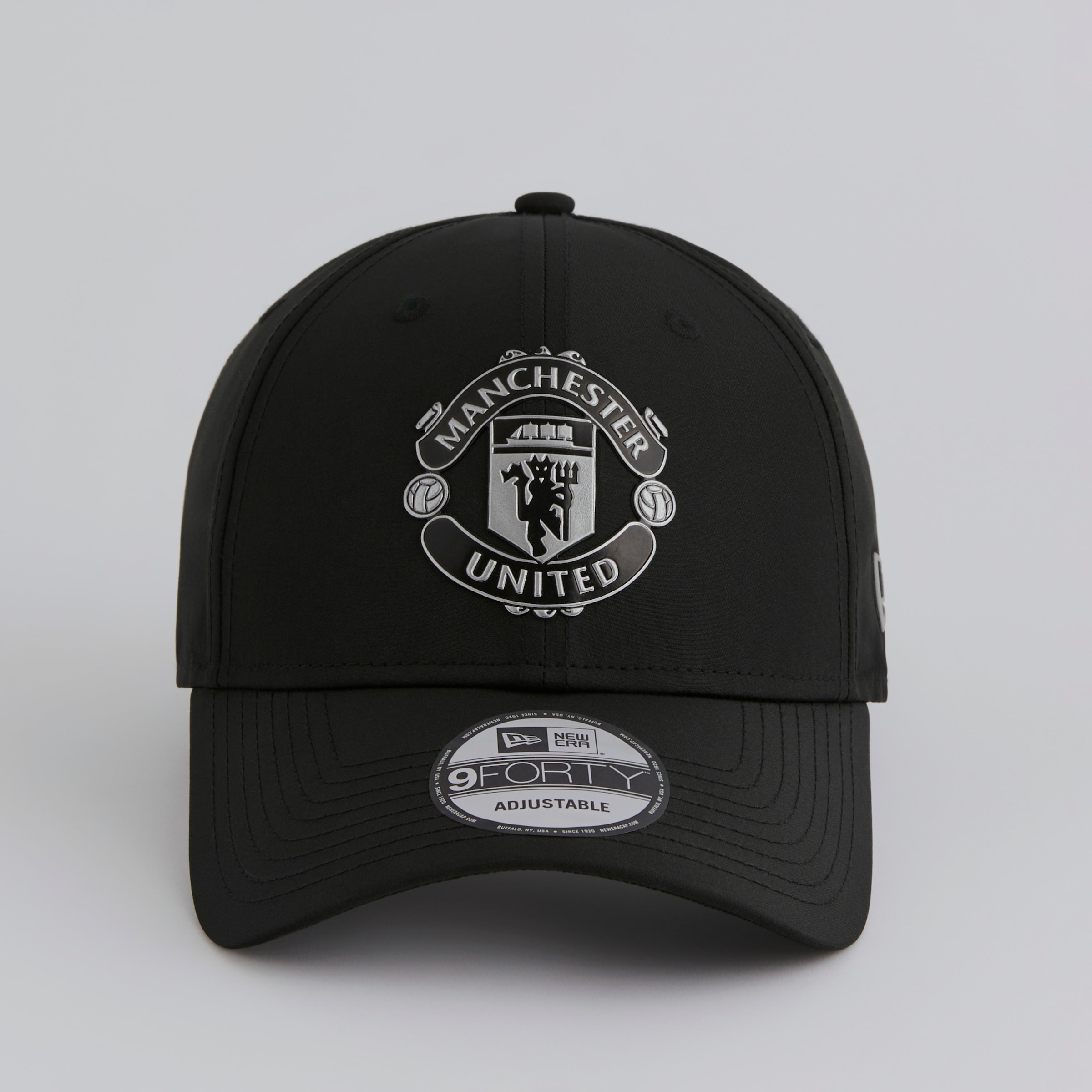 Manchester United x New Era Reflective Crest 9Forty Cap Black Black