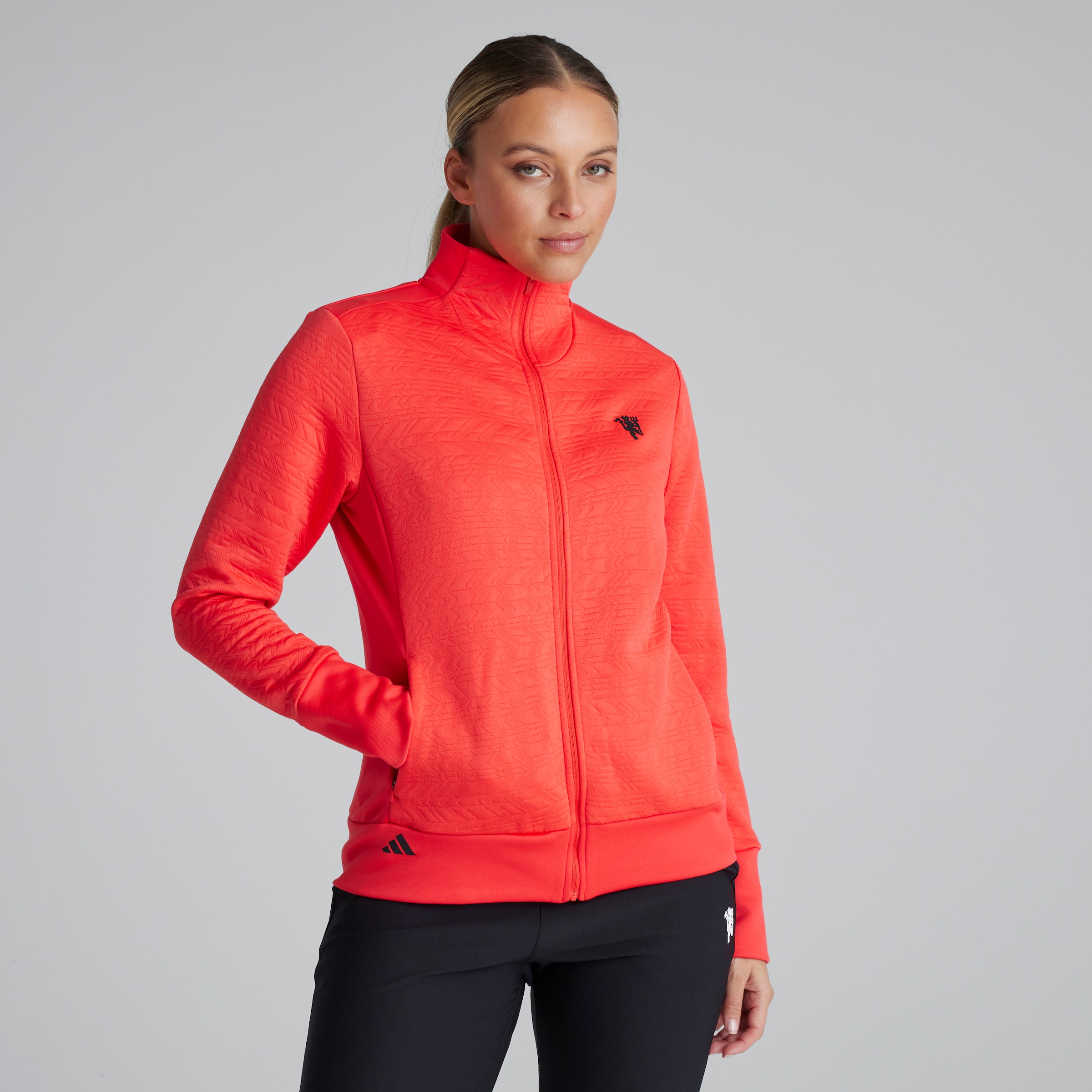 Manchester United x adidas Womens Golf COLD.RDY Jacket Red Red