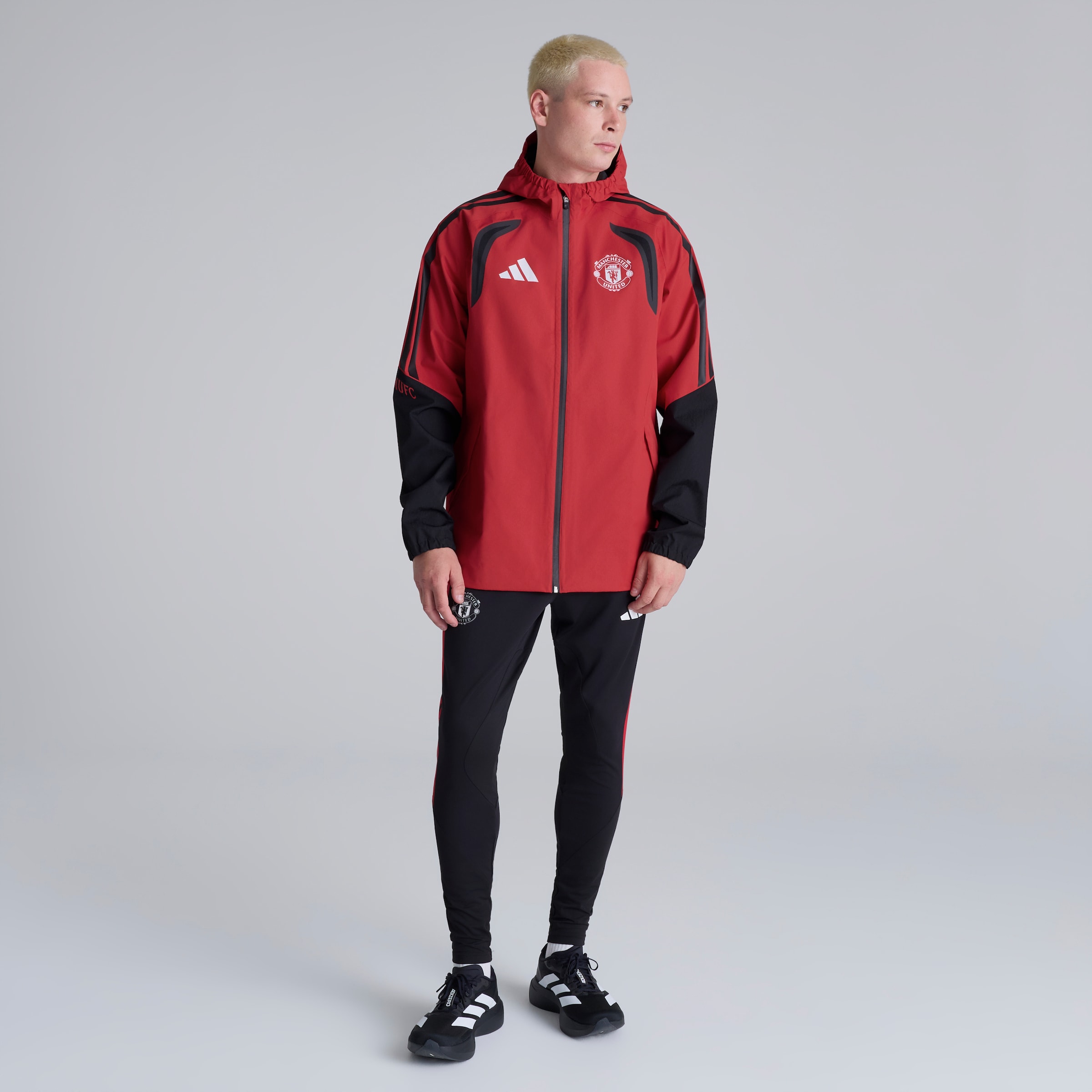 Manchester United 26/27 Training Tiro Authentic Rain Jacket Red Red Detail [3-6]
