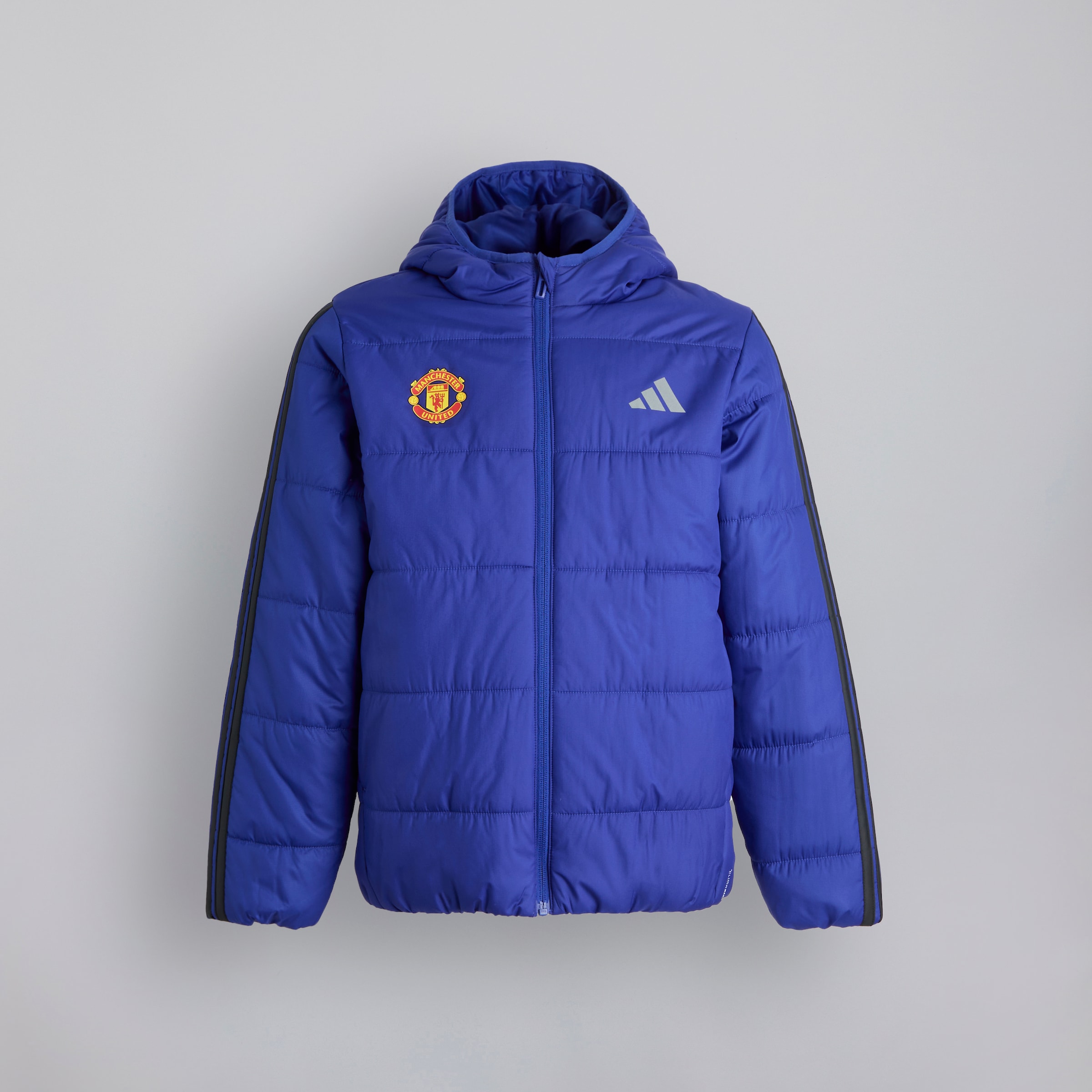 Manchester United x adidas Kids Essentials 3-Stripes Padded Jacket Blue Blue
