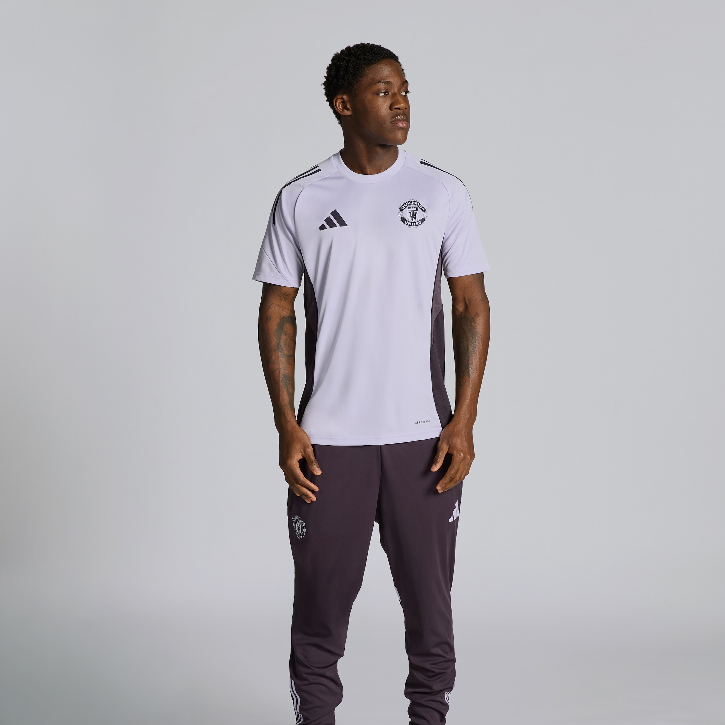 Manchester United Tiro 25 Competition Training Jersey Purple Detail [3-5]