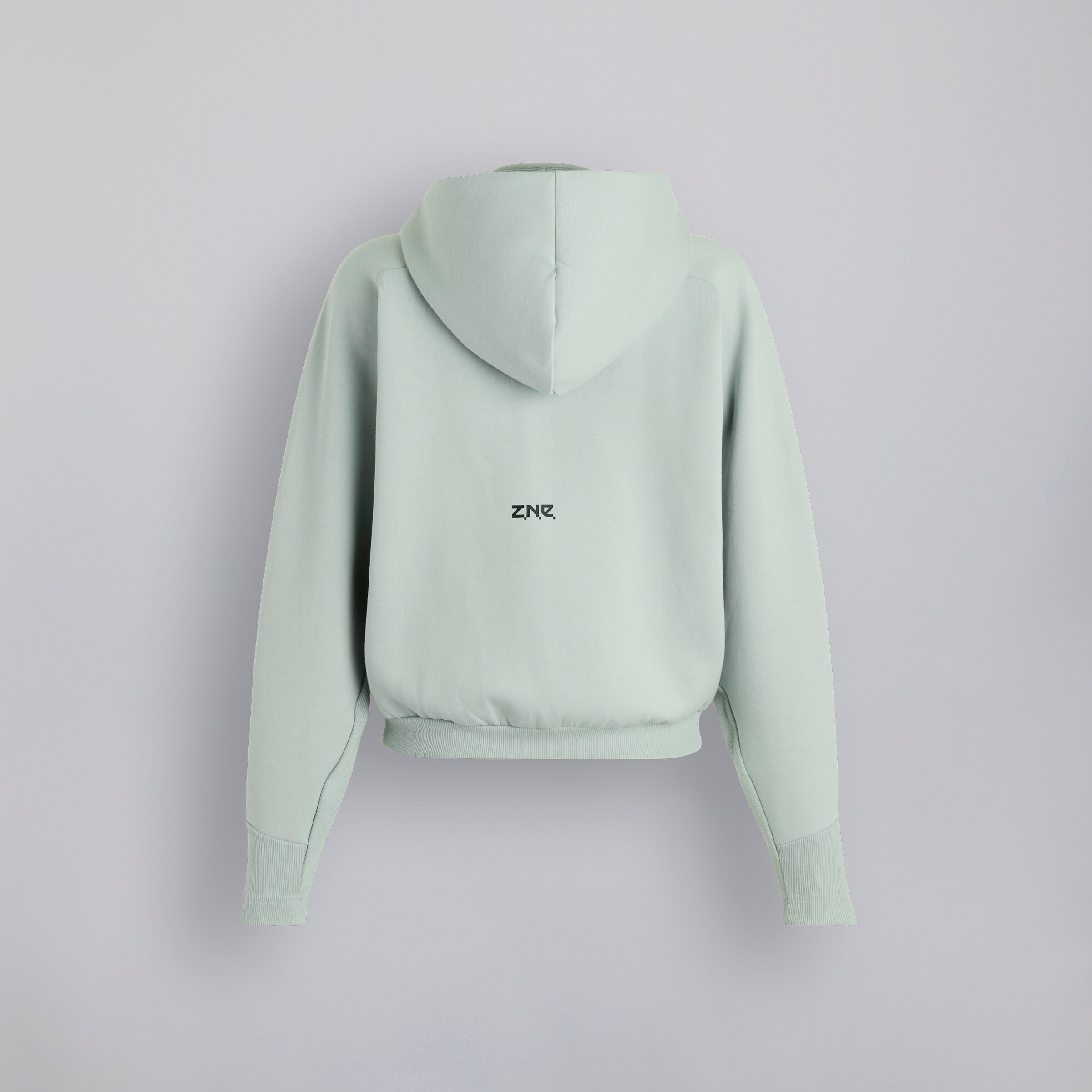 Manchester United x adidas Womens Z.N.E. Full-Zip Hoodie Grey Detail [2-2]