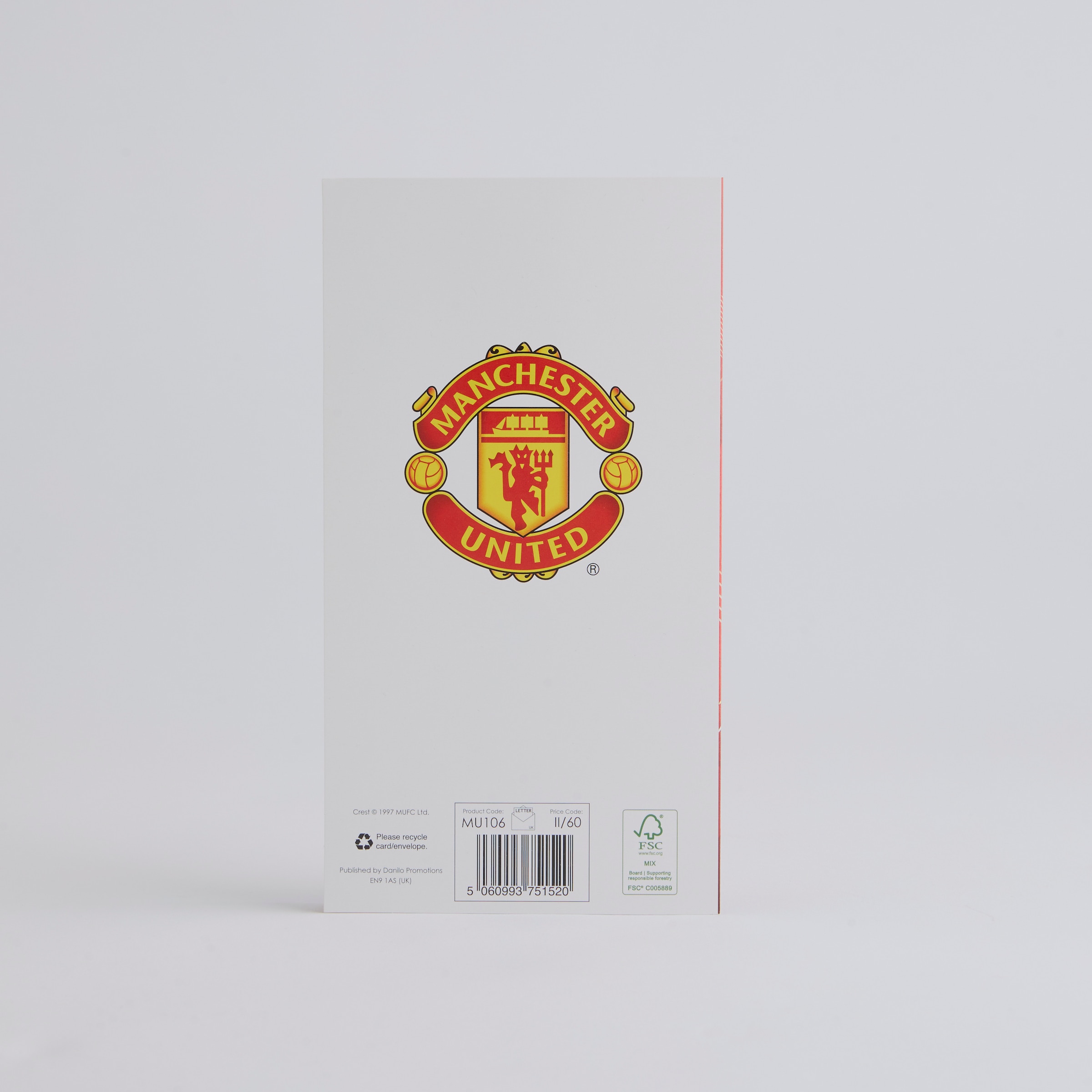 Manchester United Son Birthday Card Red Red Detail [2-4]