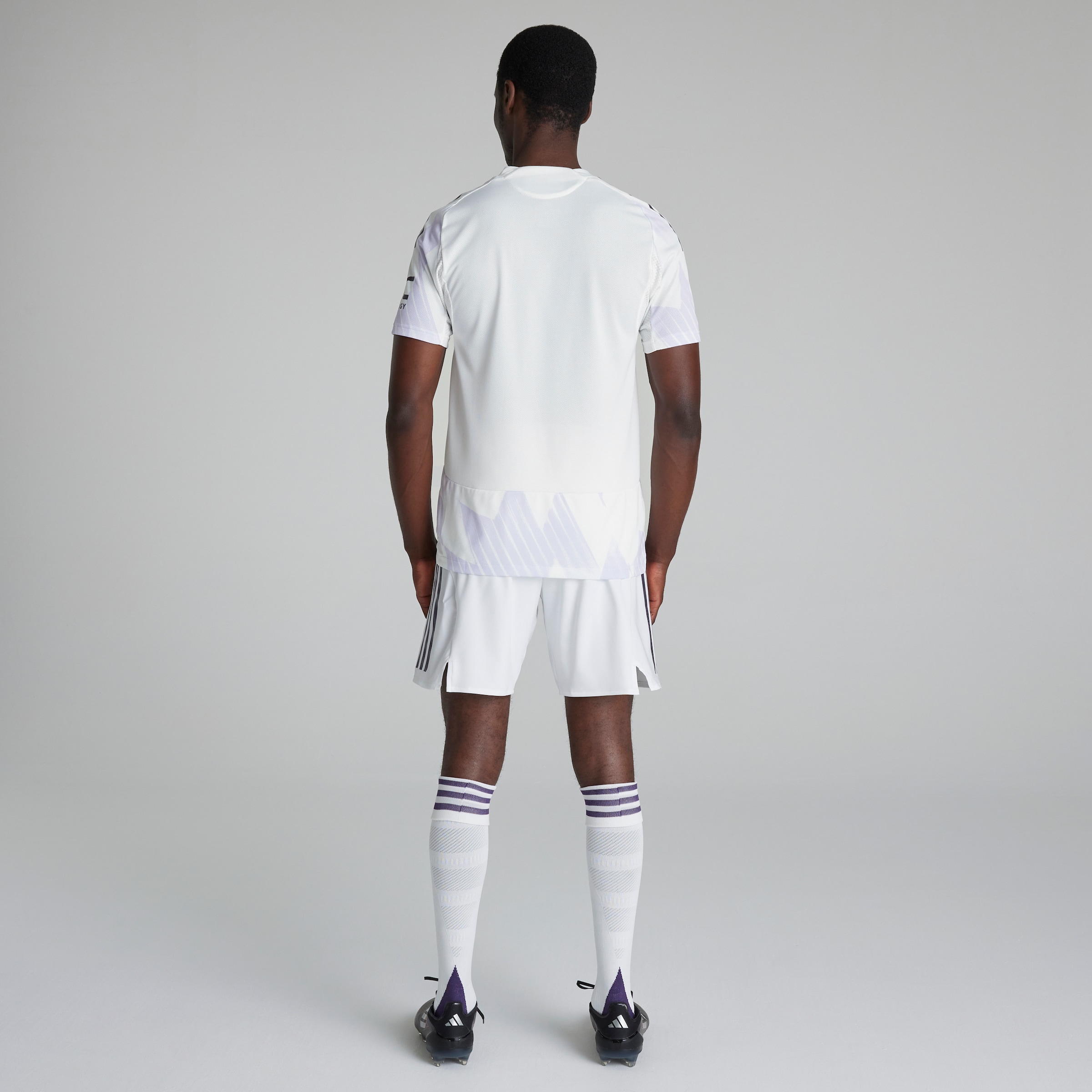 Manchester United 25/26 Adult Away Authentic Short Blanc Détail [2-8]