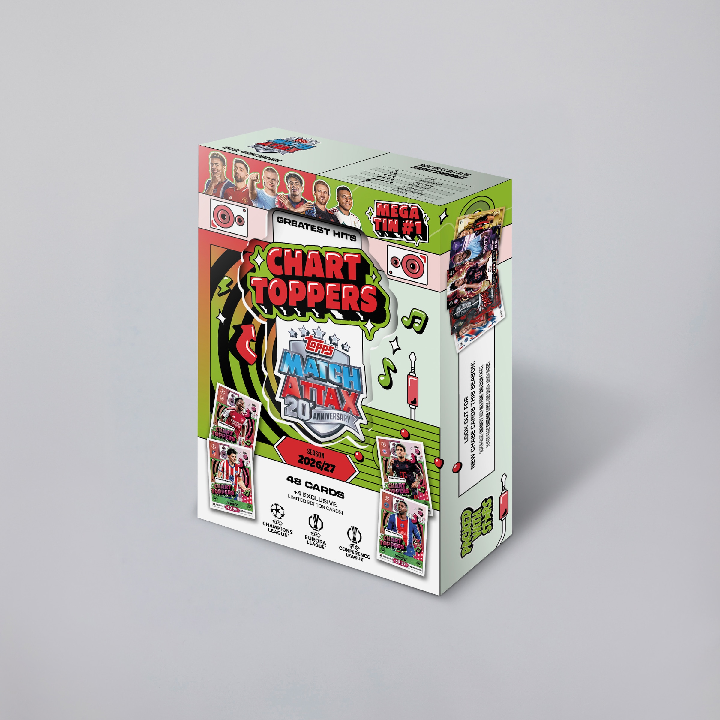 Topps Match Attax UCC 26/27 Mega Tin 다색