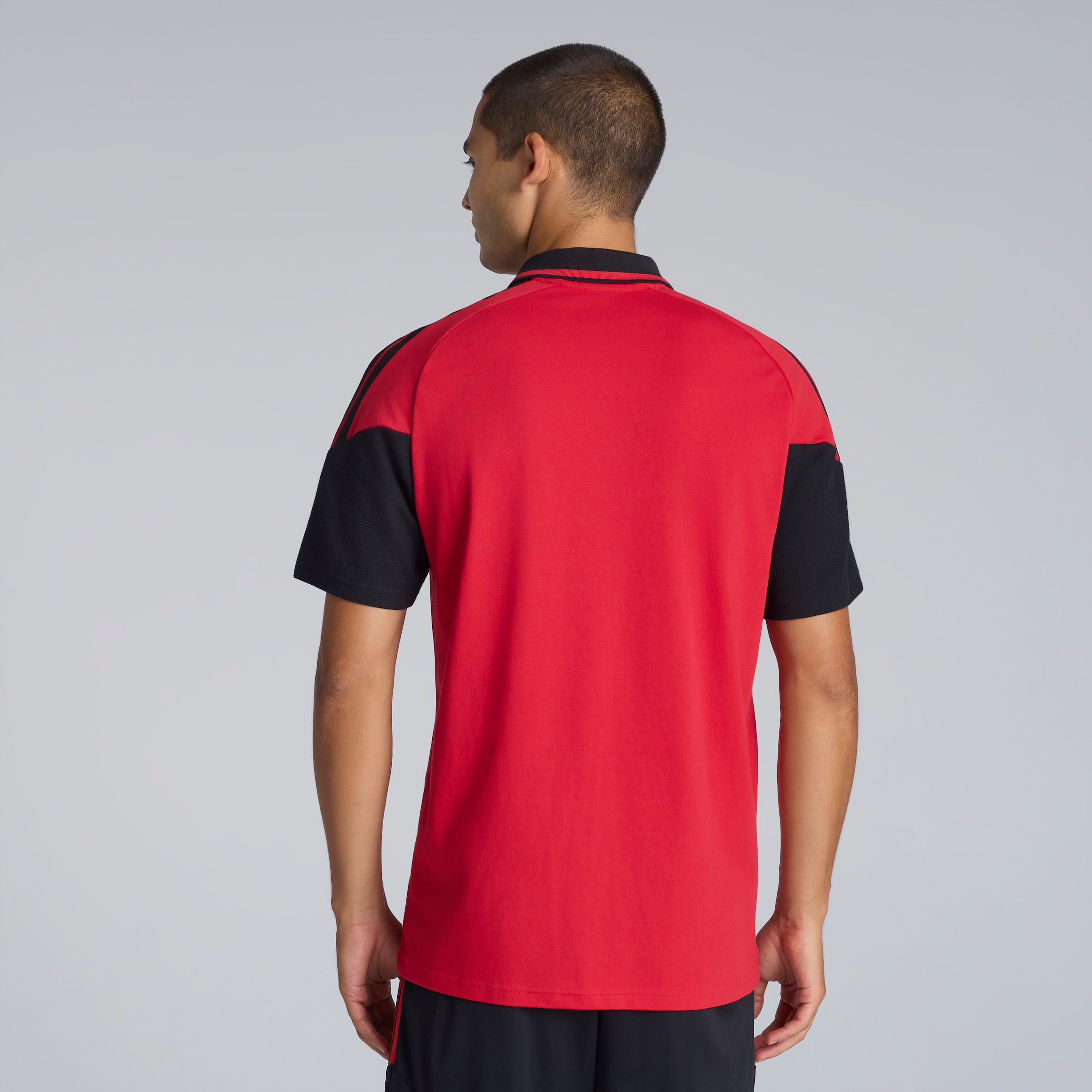 Manchester United 26/27 Training Tiro Polo Red (Sponsored) Red Detail [2-5]