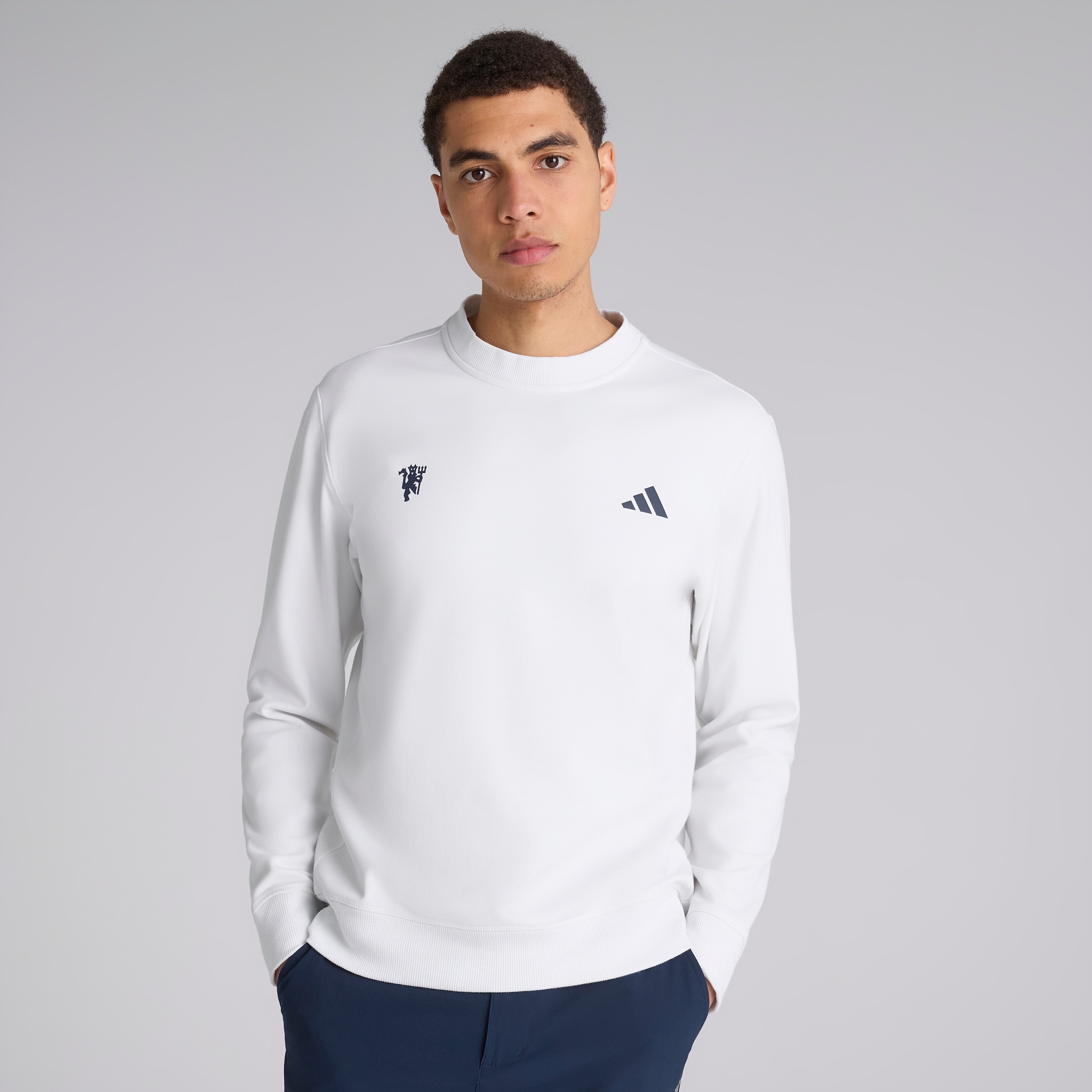 Manchester United x adidas Golf Ultimate365 Sweatshirt White White
