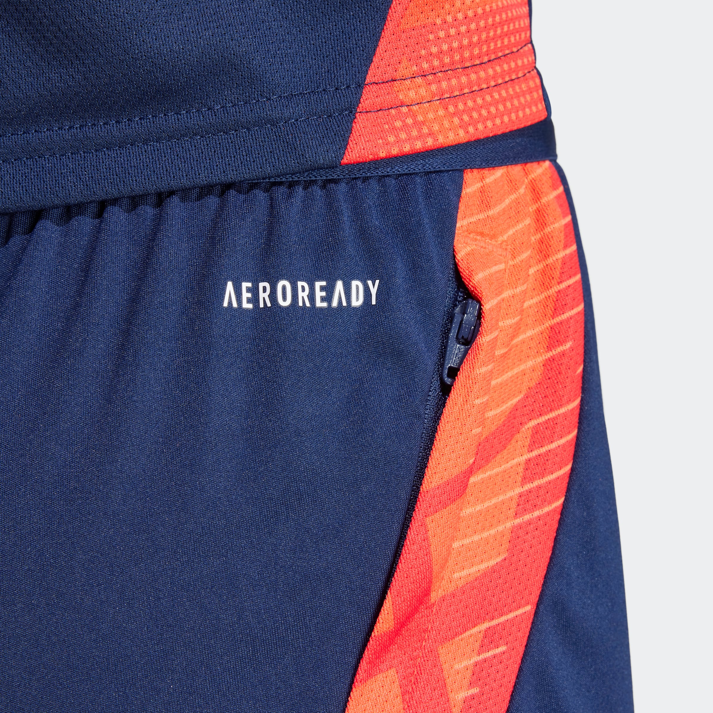 Manchester United Womens Training Tiro 24 Shorts Blue Detail [4-5]