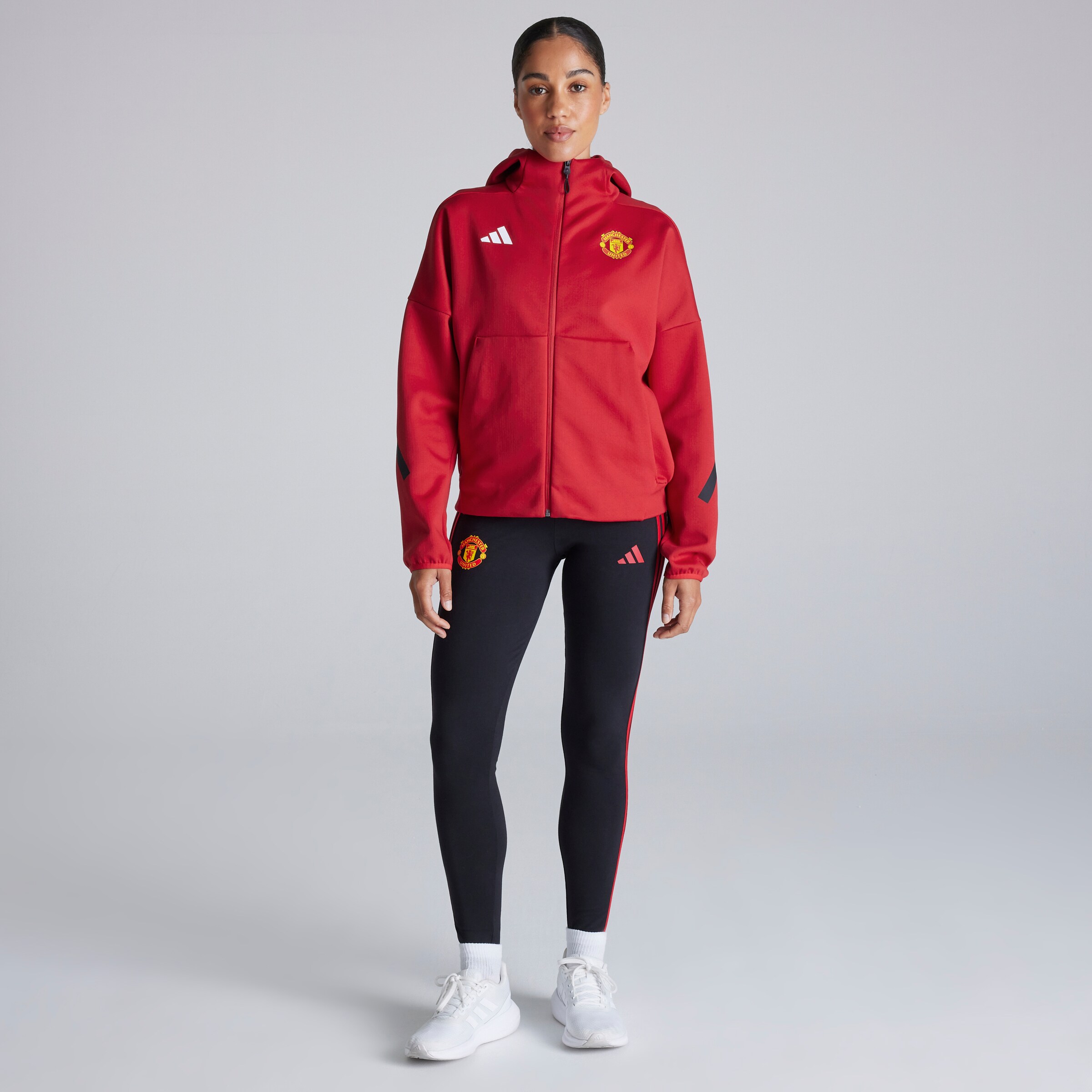 Manchester United 25/26 Anthem Jacket Womens Red Detail [2-7]