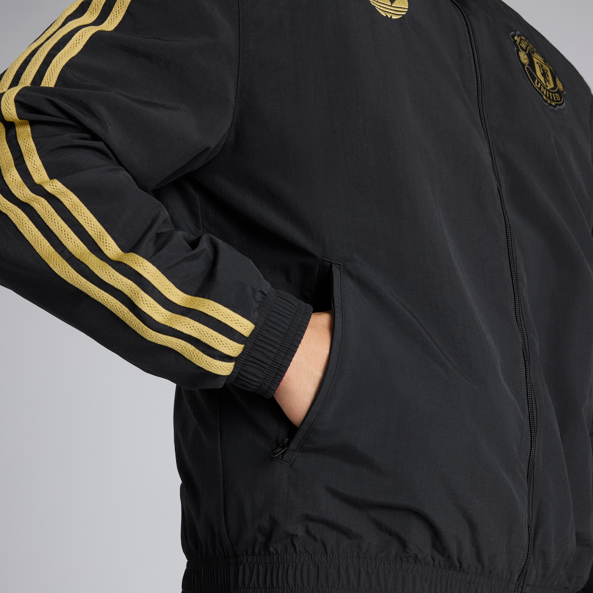 Manchester United Cultural Story Reversible Jacket Noir Détail [5-8]