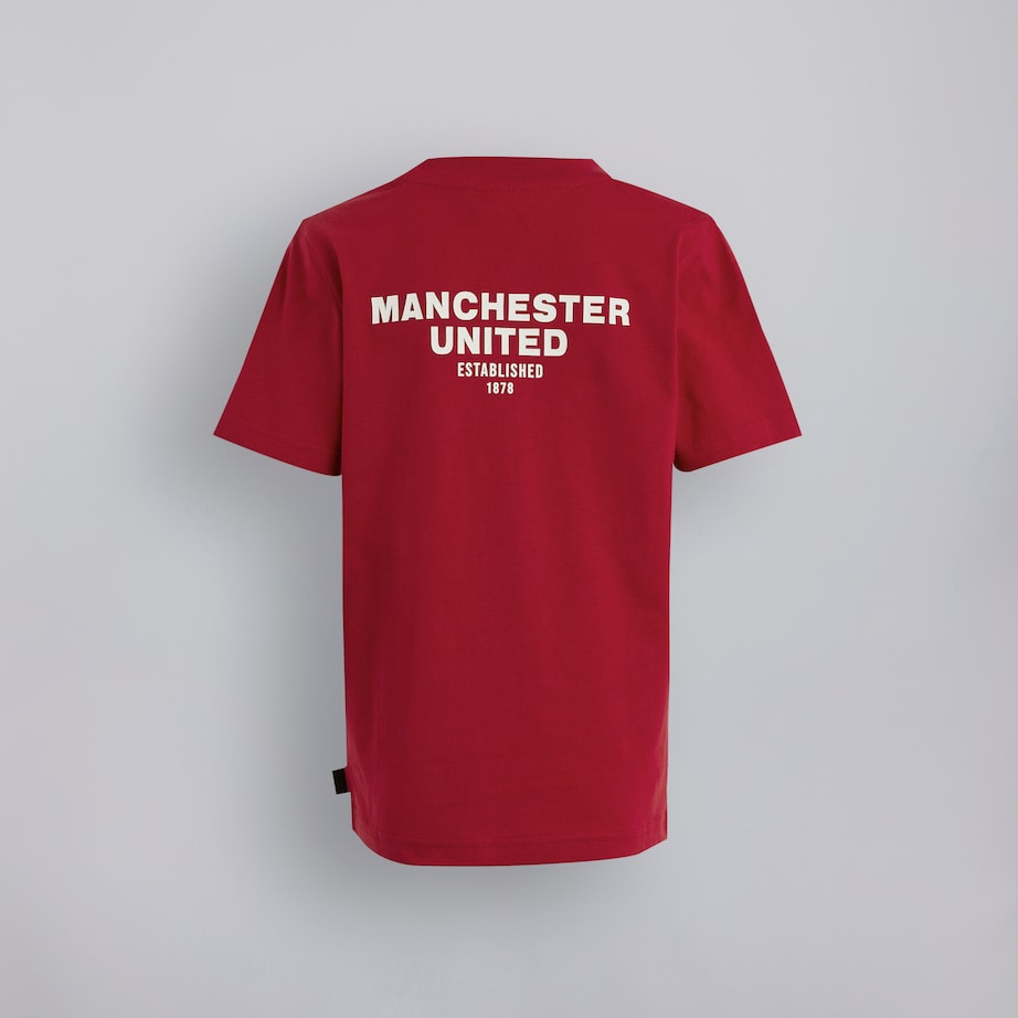 Manchester United - Red Typography Print T-Shirt Manchester United - Red Typography Print T-Shirt