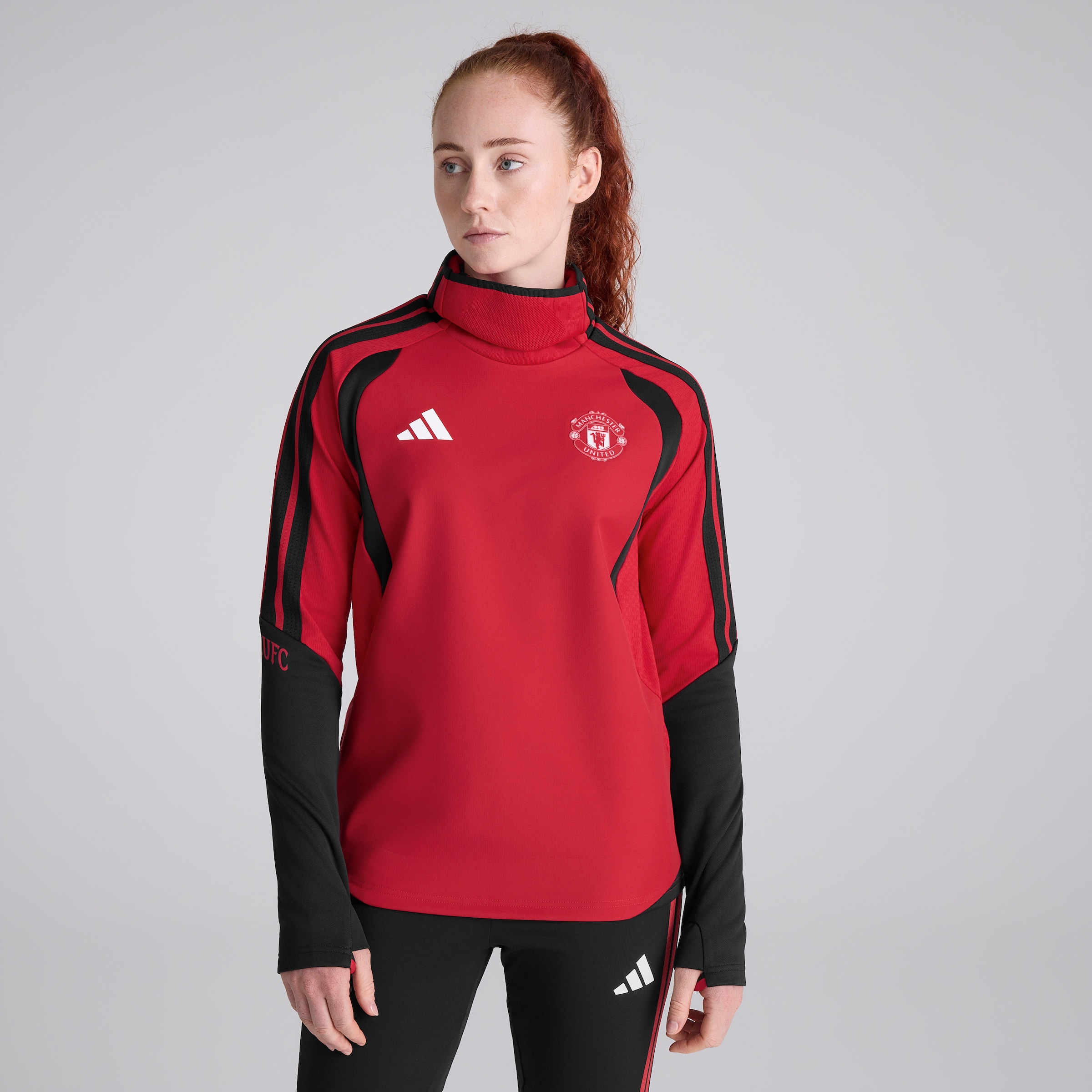 Manchester United Womens 26/27 Training Tiro Authentic Warm Top Red Red