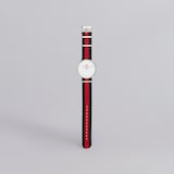 Manchester United Textile Stap Analogue Watch Black