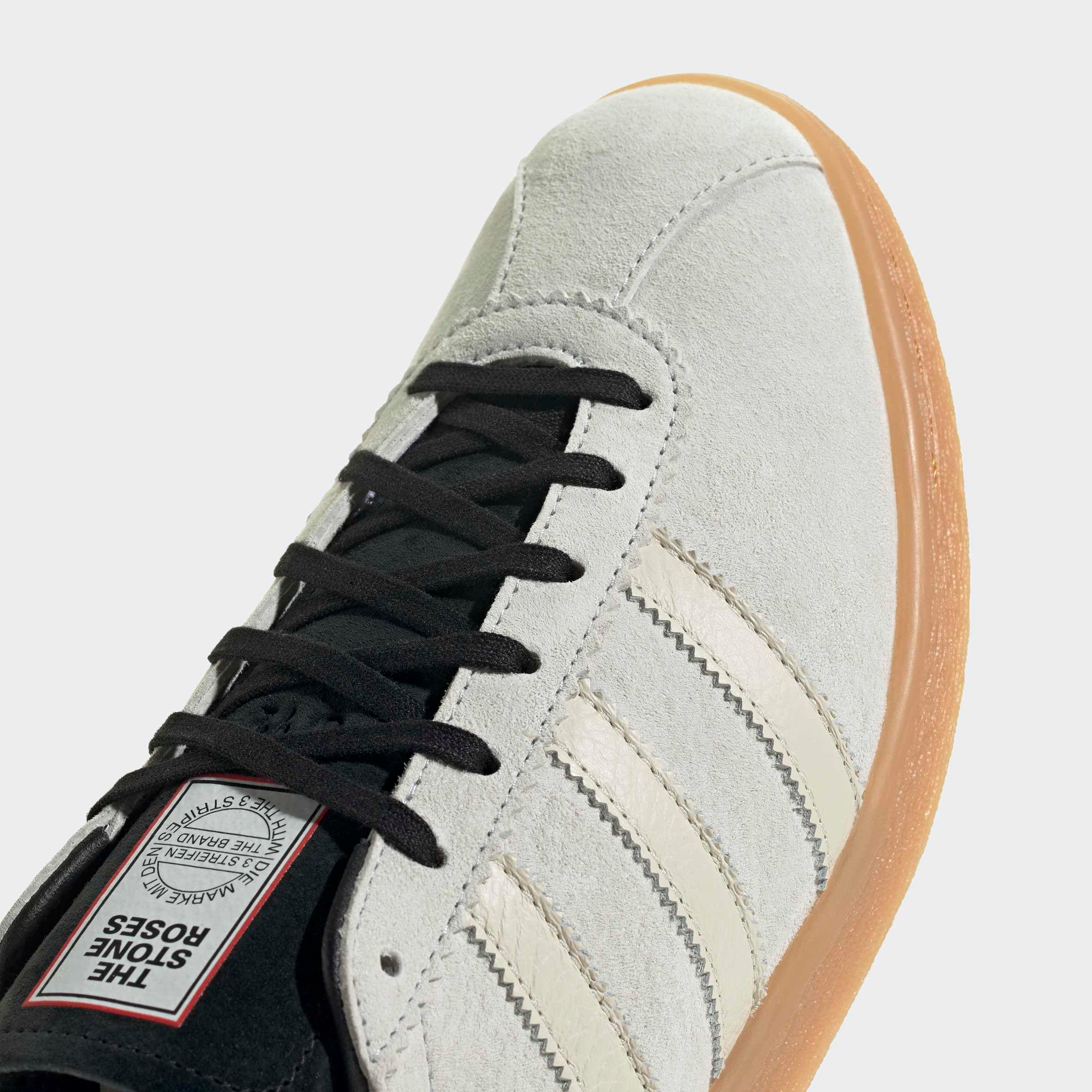 Manchester United x adidas Stone Roses Tobacco Trainers White White Detail [6-7]