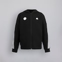 Sudadera con Capucha para Niños Manchester United x adidas Kids Future Icons 3-Stripes Cremallera Completa Negra