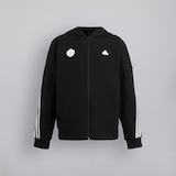 Manchester United x adidas Kids Future Icons 3-Stripes Full-Zip Hooded Track Top Black