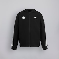 Manchester United x adidas Kids Future Icons 3-Stripes Full-Zip Hooded Track Top Black