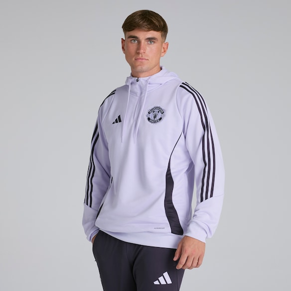 Manchester United Tiro 25 Competition Training Hoodie Purple