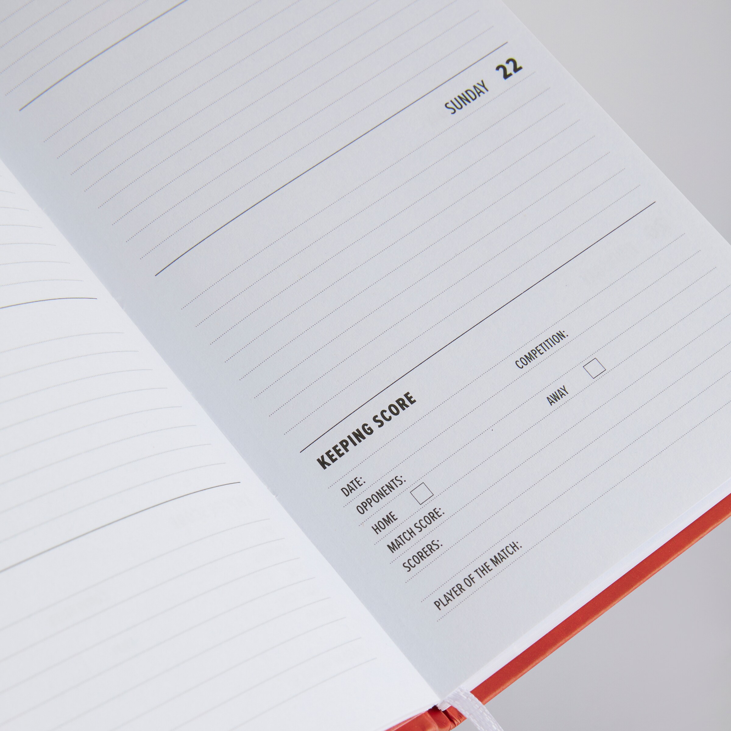 Manchester United 2026 Slim Diary Red Red Detail [4-4]