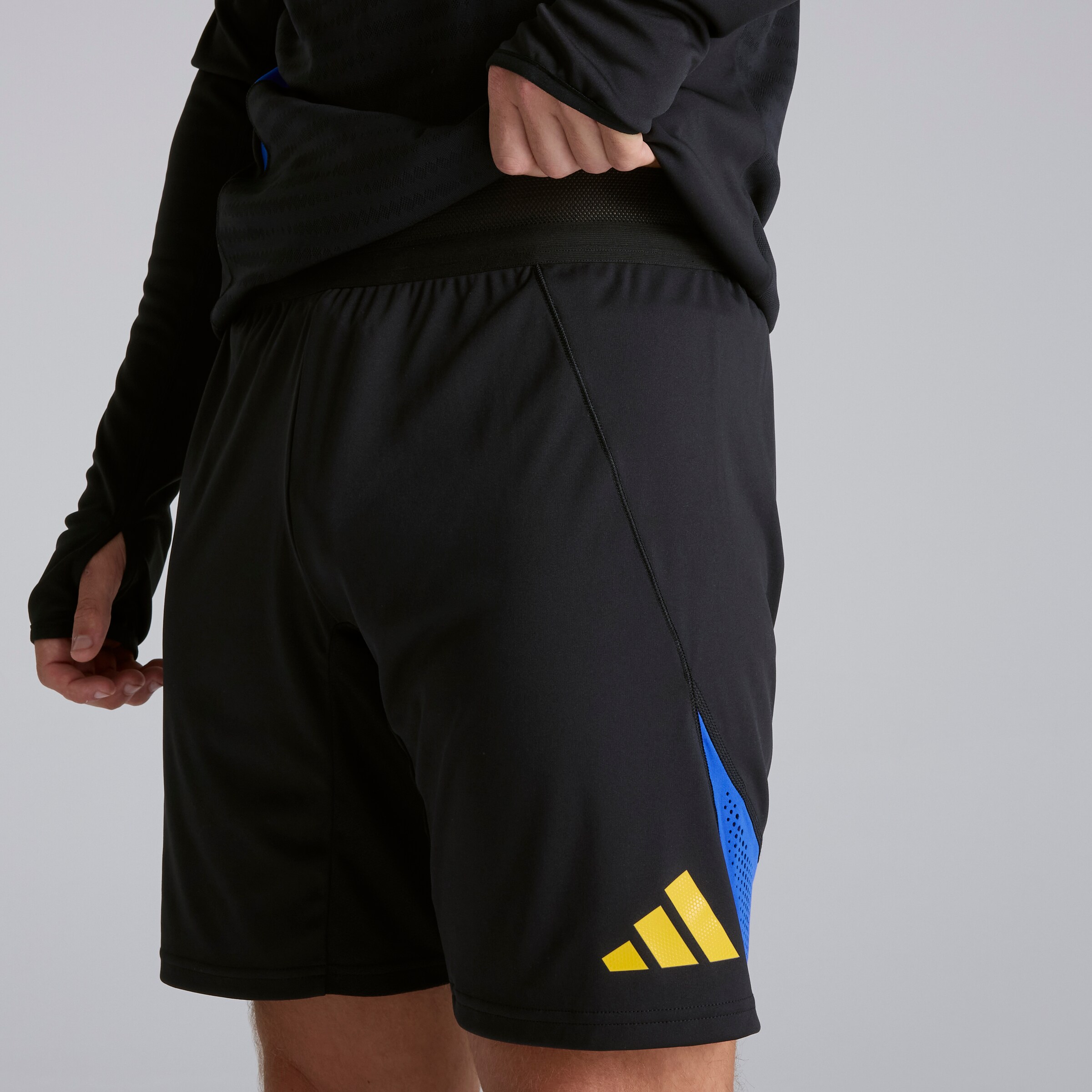 Manchester United Tiro 25 Pro Training Shorts Negro Detalle [5-5]
