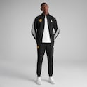 Manchester United x adidas Mens Basic 3-Stripes Fleece Tracksuit Black