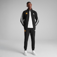 Manchester United x adidas Mens Basic 3-Stripes Fleece Tracksuit Black