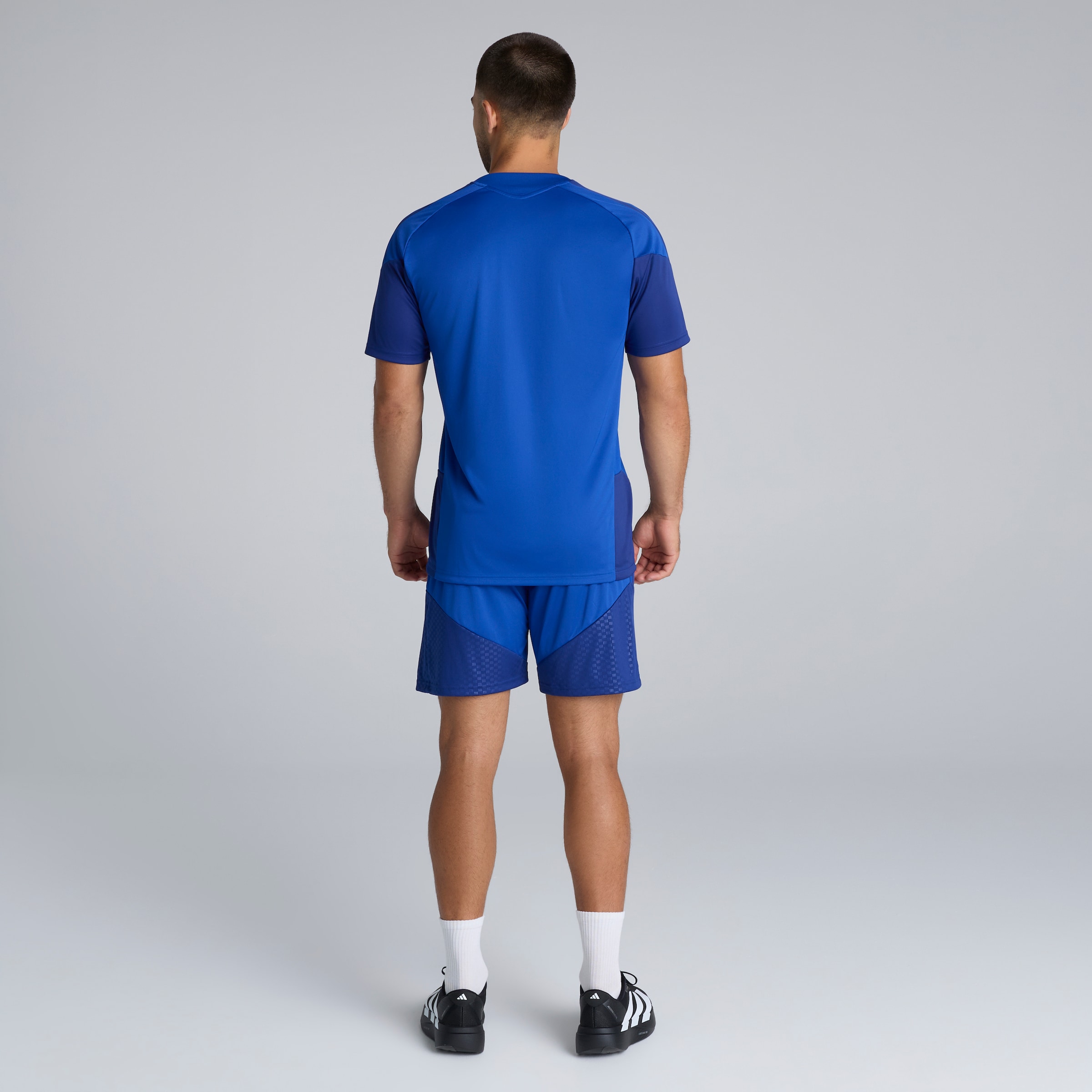 Manchester United 26/27 Cup Training Tiro Shorts Blue 蓝色 细节 [2-5]