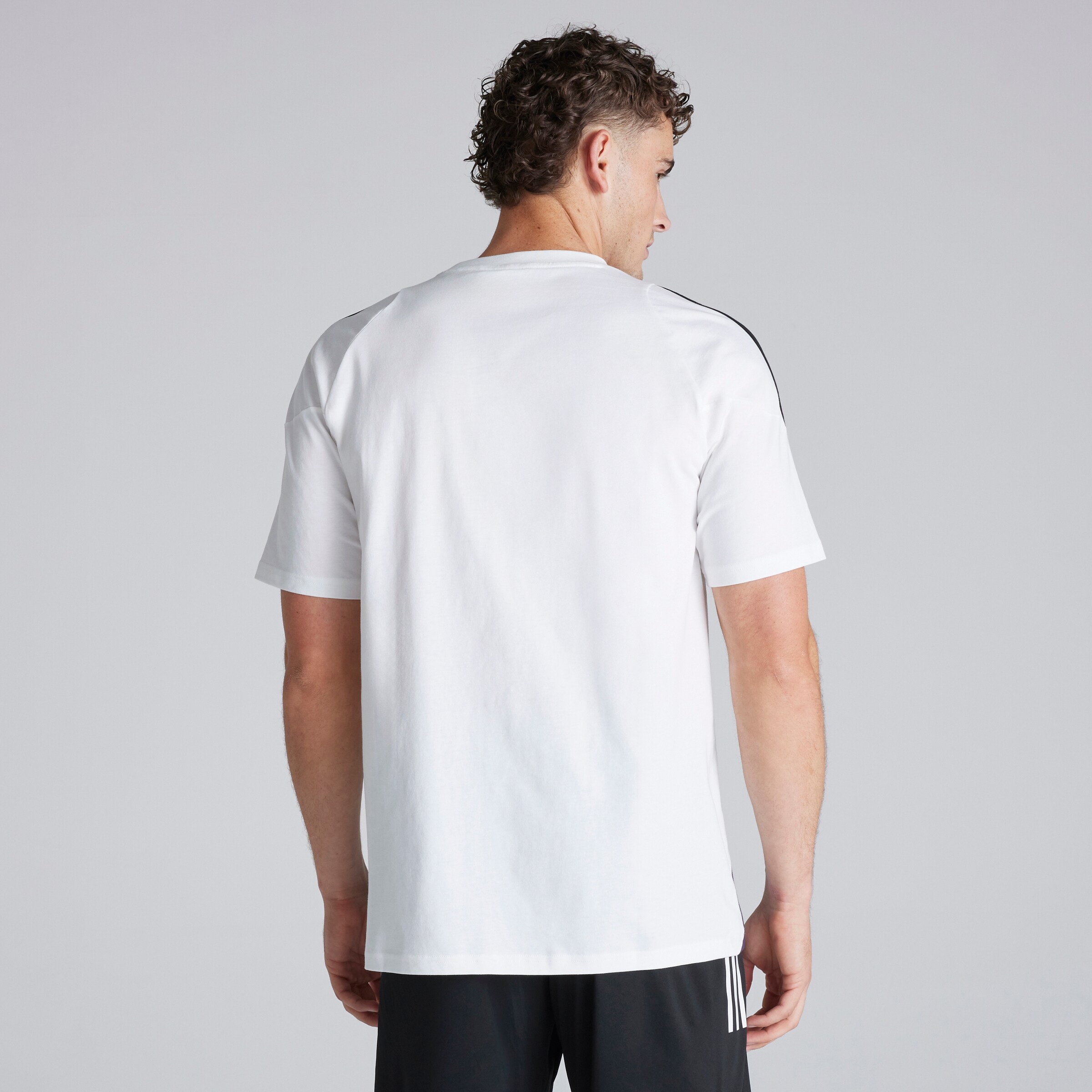 Manchester United Tiro 25 Competition Cotton T-Shirt Blanc Détail [2-7]