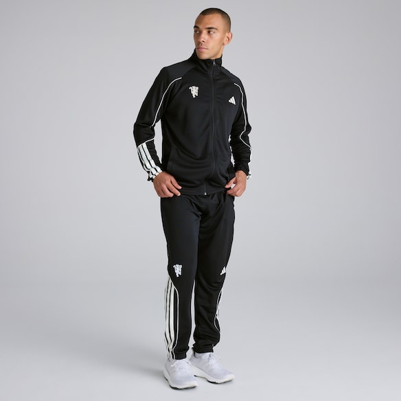 Manchester United x adidas 3-Stripes Tracksuit Black Negro