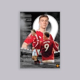 Manchester United Hojlund Core Photo A2 Poster Black