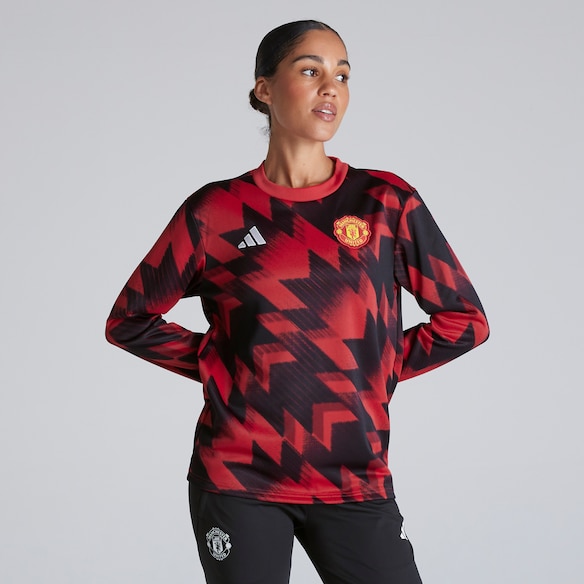 Manchester United 25/26 Pre-Match Warm Top Red