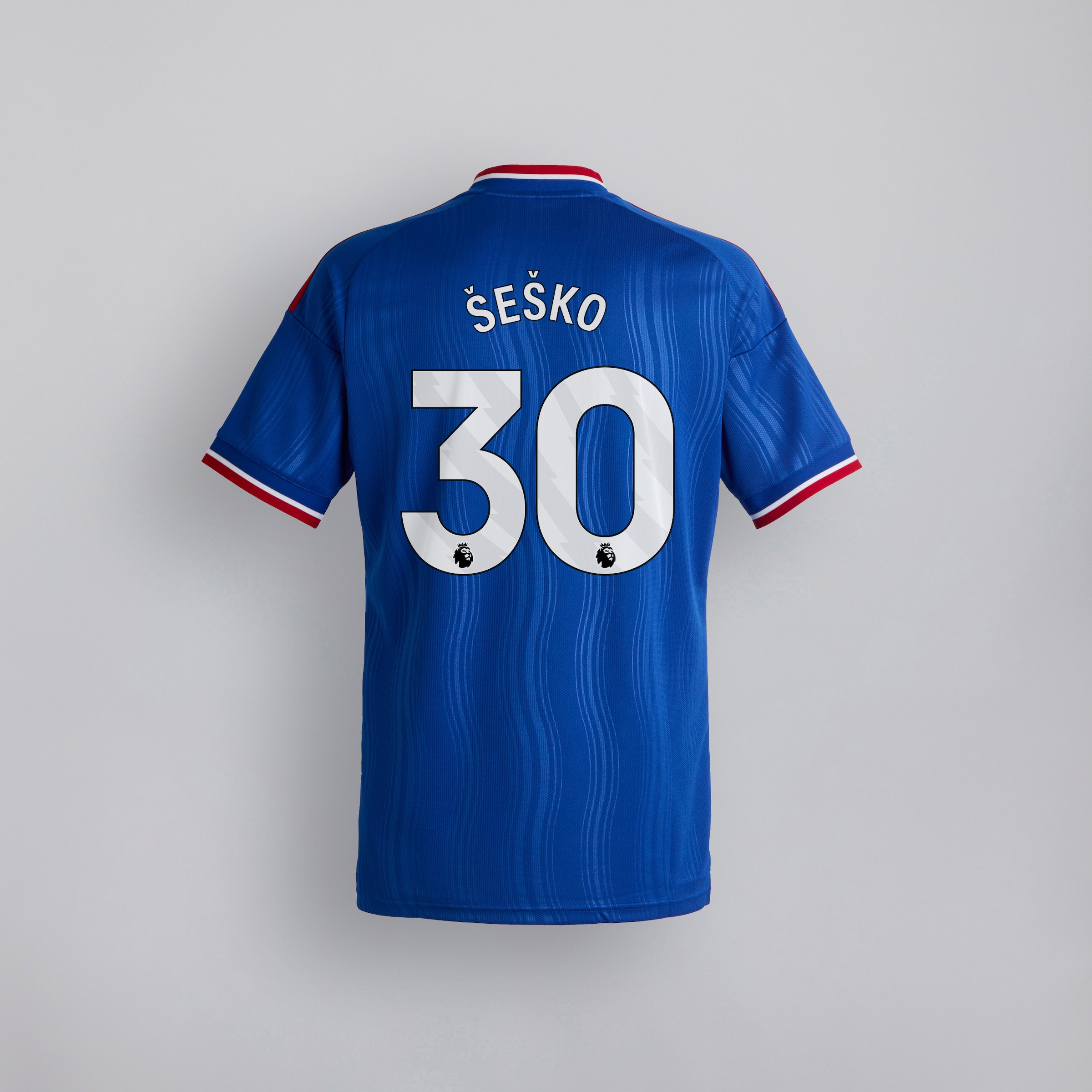 Manchester United 26/27 Away Jersey with Sesko 30 EPL Printing & Badge 蓝色