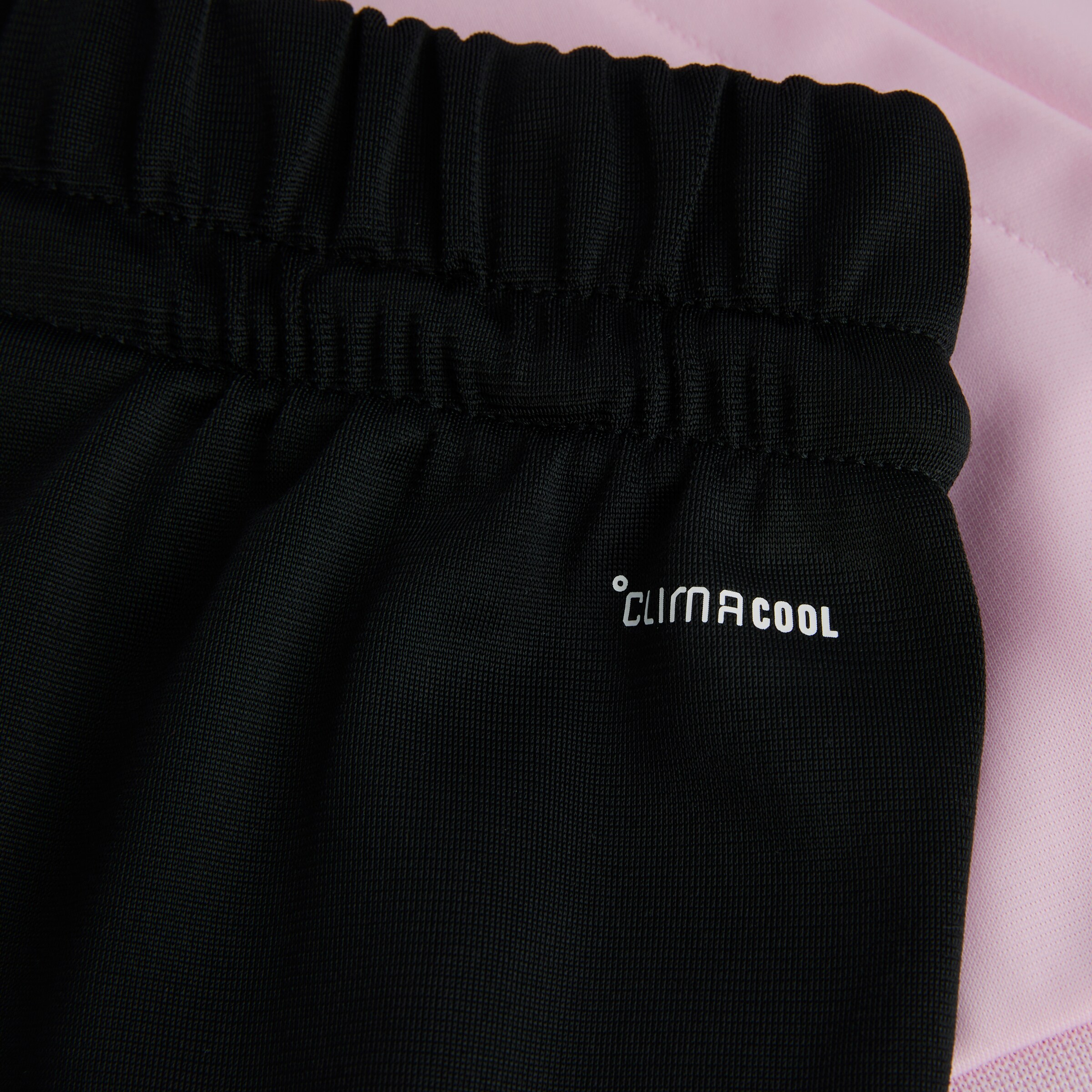 Manchester United x adidas Little Kids Essentials 3-Stripes CLIMACOOL Tracksuit Pink Pink Detail [4-4]