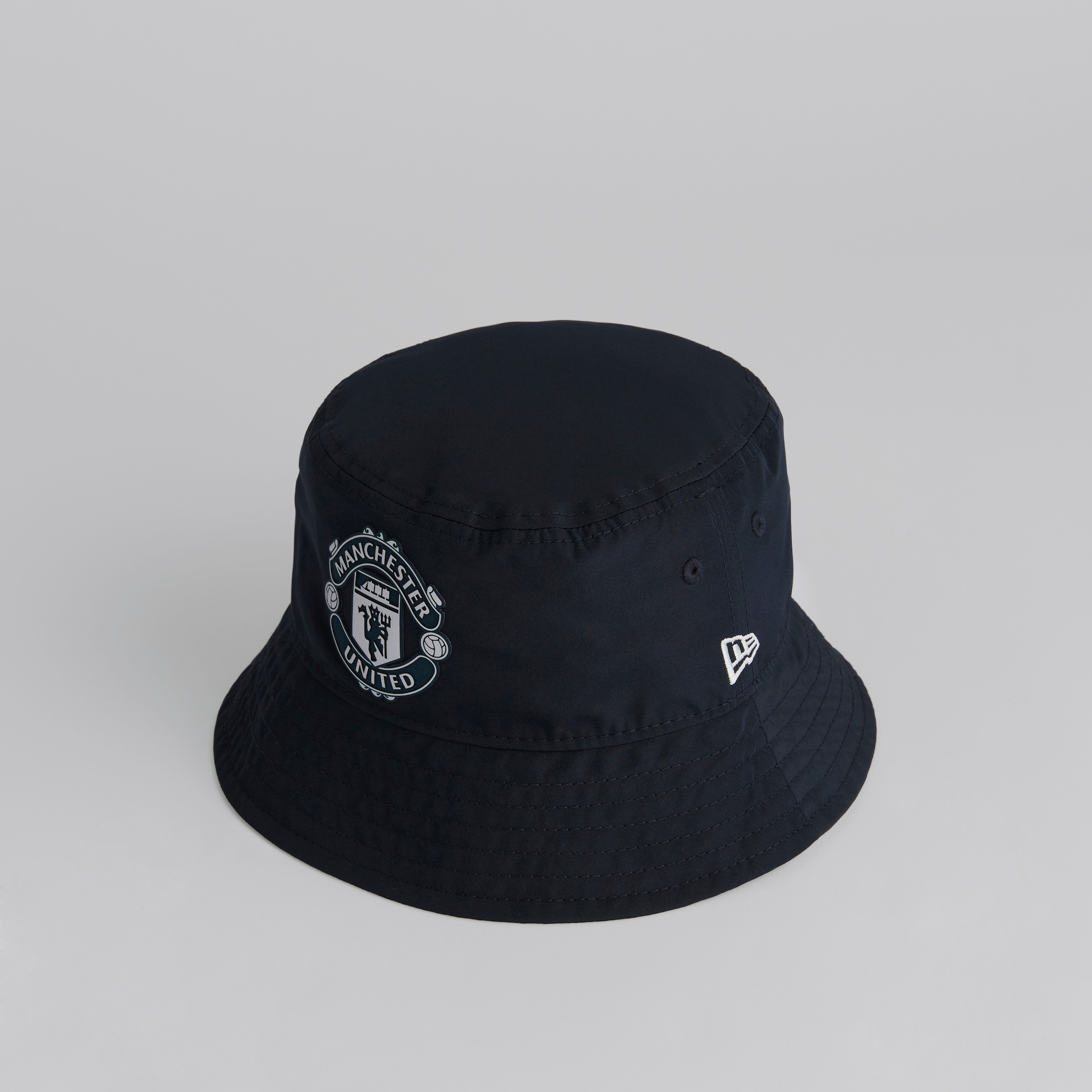 Manchester United x New Era Kids Rubber Woven Bucket Hat Navy Navy blue 细节 [3-4]