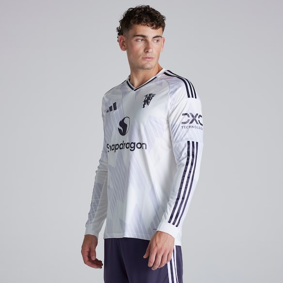 Manchester United 25/26 Long Sleeve Away Jersey White