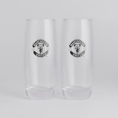 Manchester United High Tumbler 2 Pack Clear