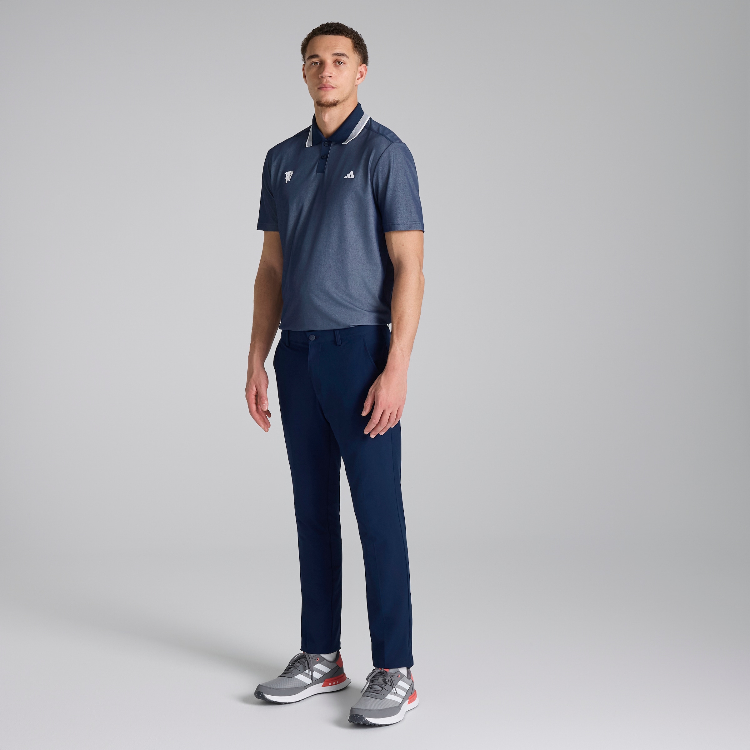 Manchester United x adidas Ultimate365 Tour Pique Polo Shirt Navy Navy blue Detail [3-5]