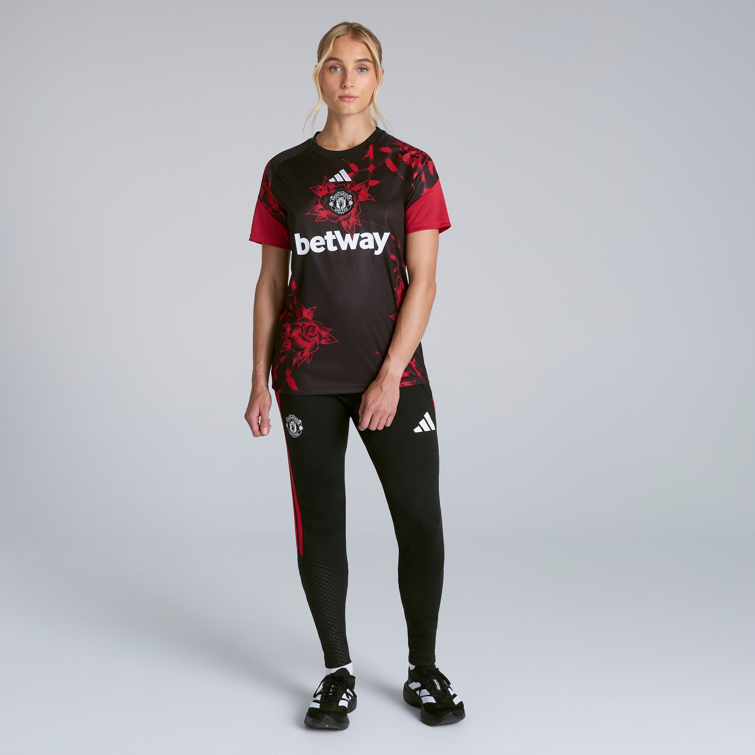Manchester United Womens 26/27 Home Pre Match Jersey (Sponsored) Rojo Detalle [3-5]