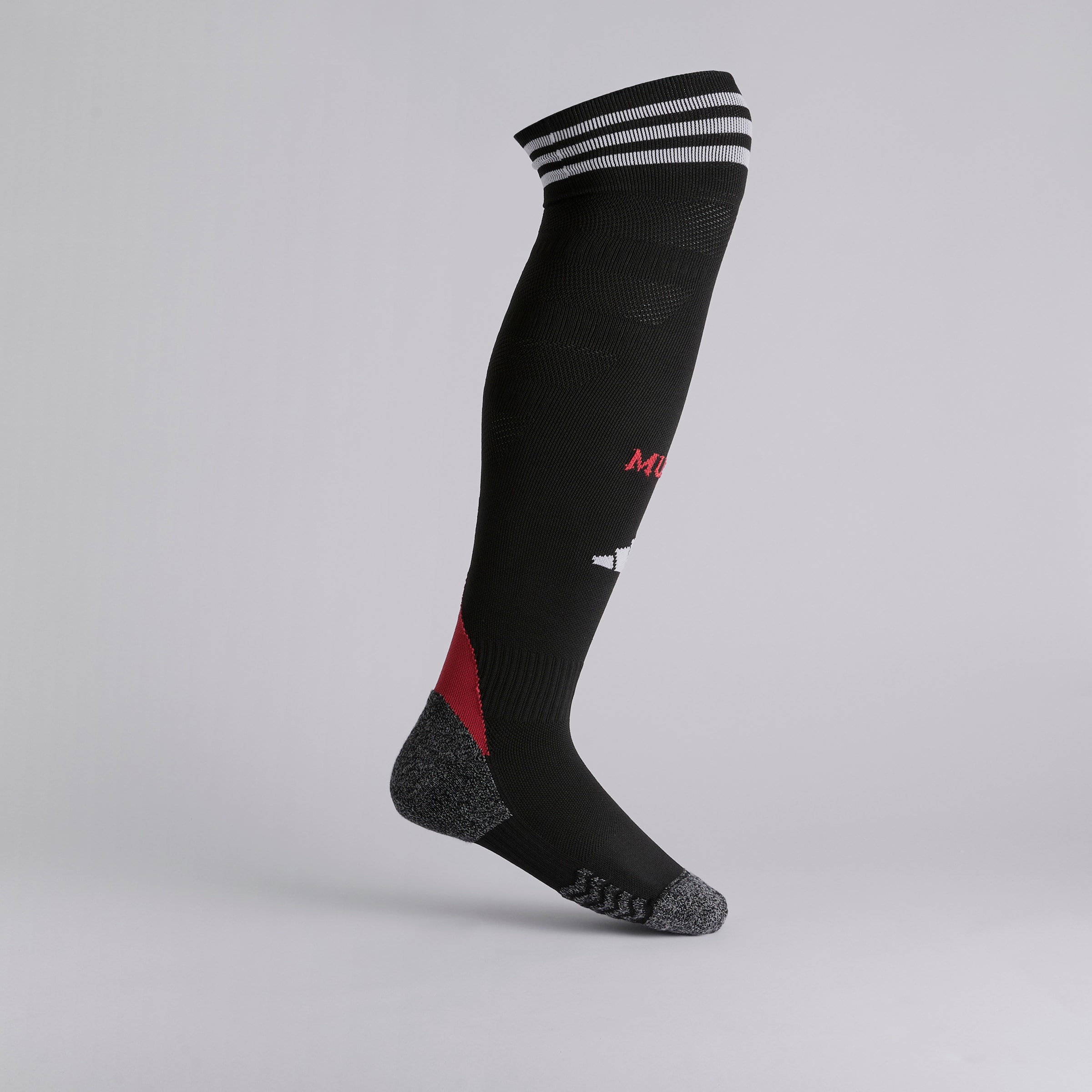 Manchester United 25/26 Home Socks Black Noir Détail [1-4]