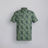 Manchester United x adidas Golf Go-To Printed Polo Shirt Navy