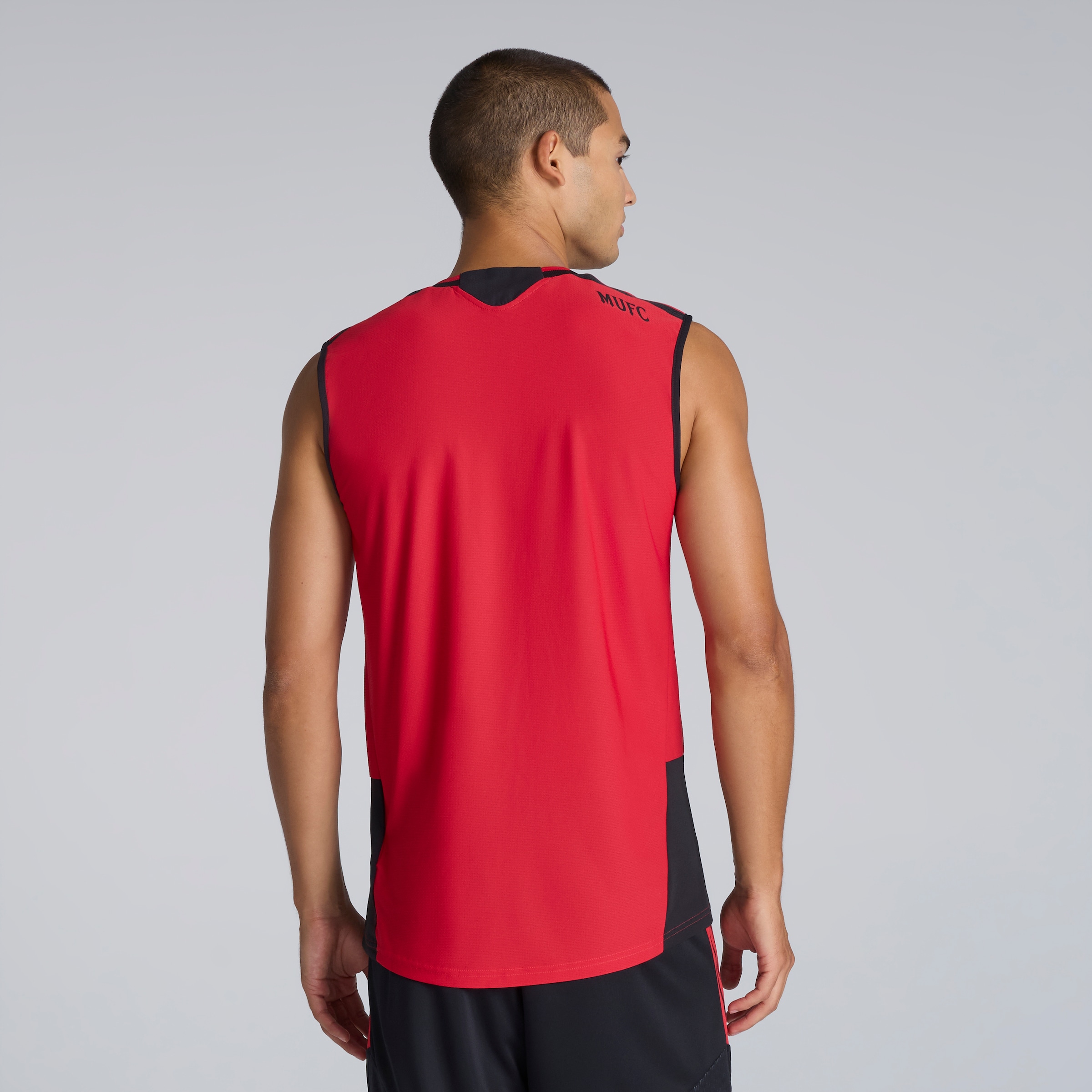 Manchester United 26/27 Training Tiro Authentic Sleeveless Jersey Red (Sponsored) Red Detail [2-5]