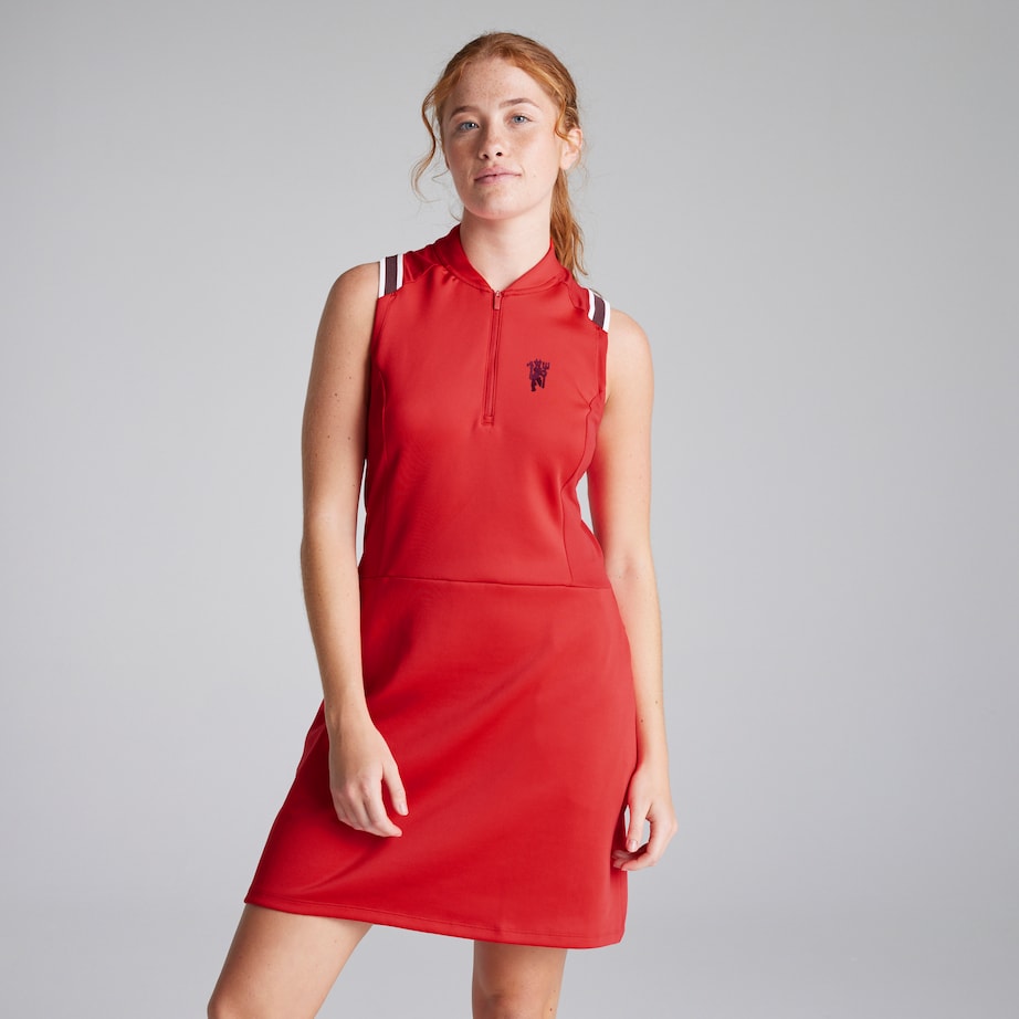 Manchester United x adidas Womens Golf Ultimate365 Racerback Dress Red Manchester United x adidas Womens Golf Ultimate365 Racerback Dress Red