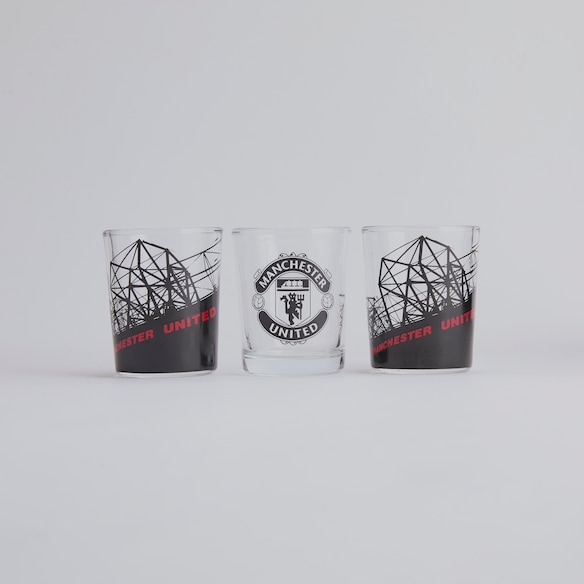 Manchester United Old Trafford Shot Glasses 3 Pack Clear N/a