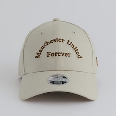 Manchester United x New Era Womens Wordmark 9Forty Cap Cream