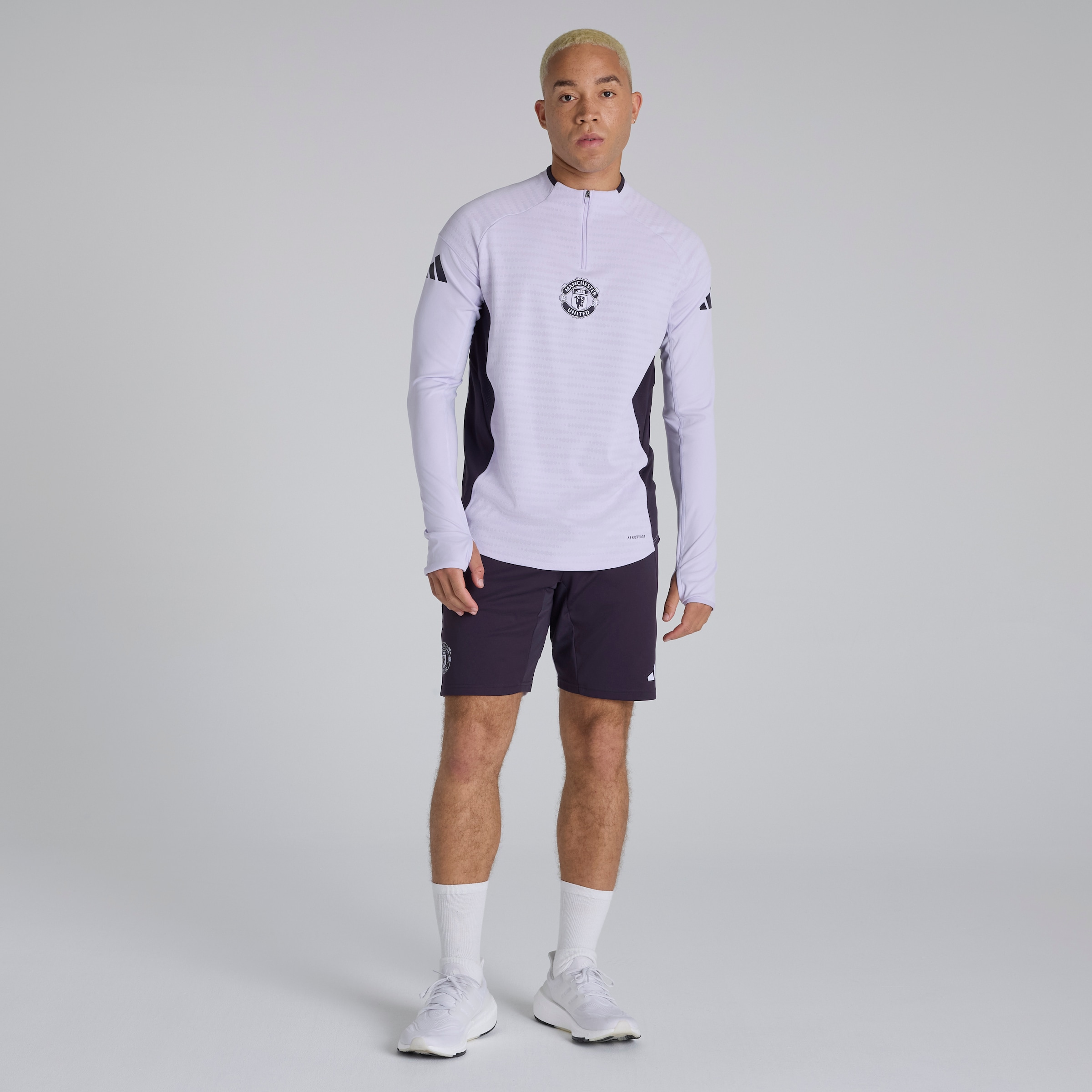 Manchester United Tiro 25 Pro Training Top Purple Detail [3-6]