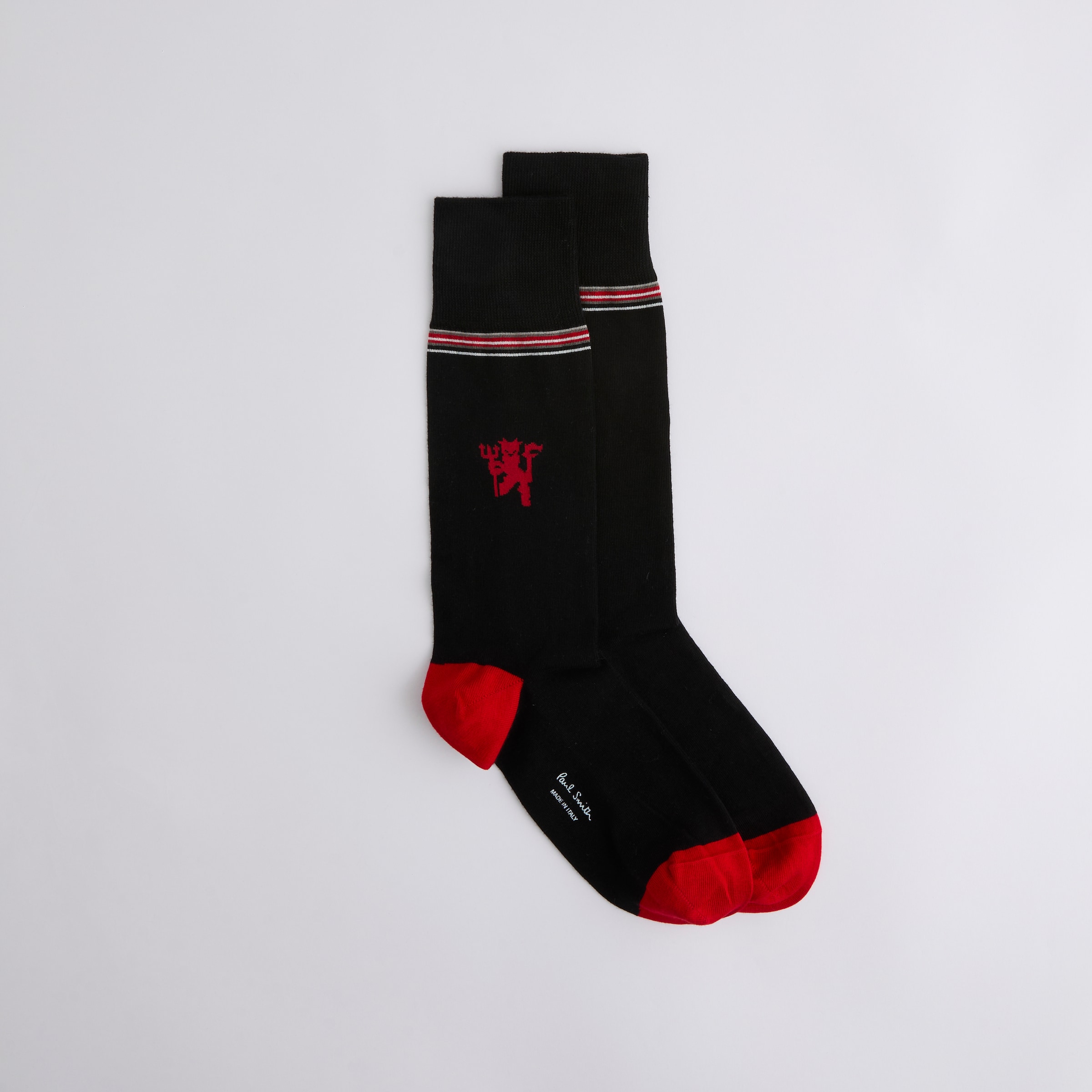Manchester United x Paul Smith Socks Cracker Red Rouge Détail [4-6]